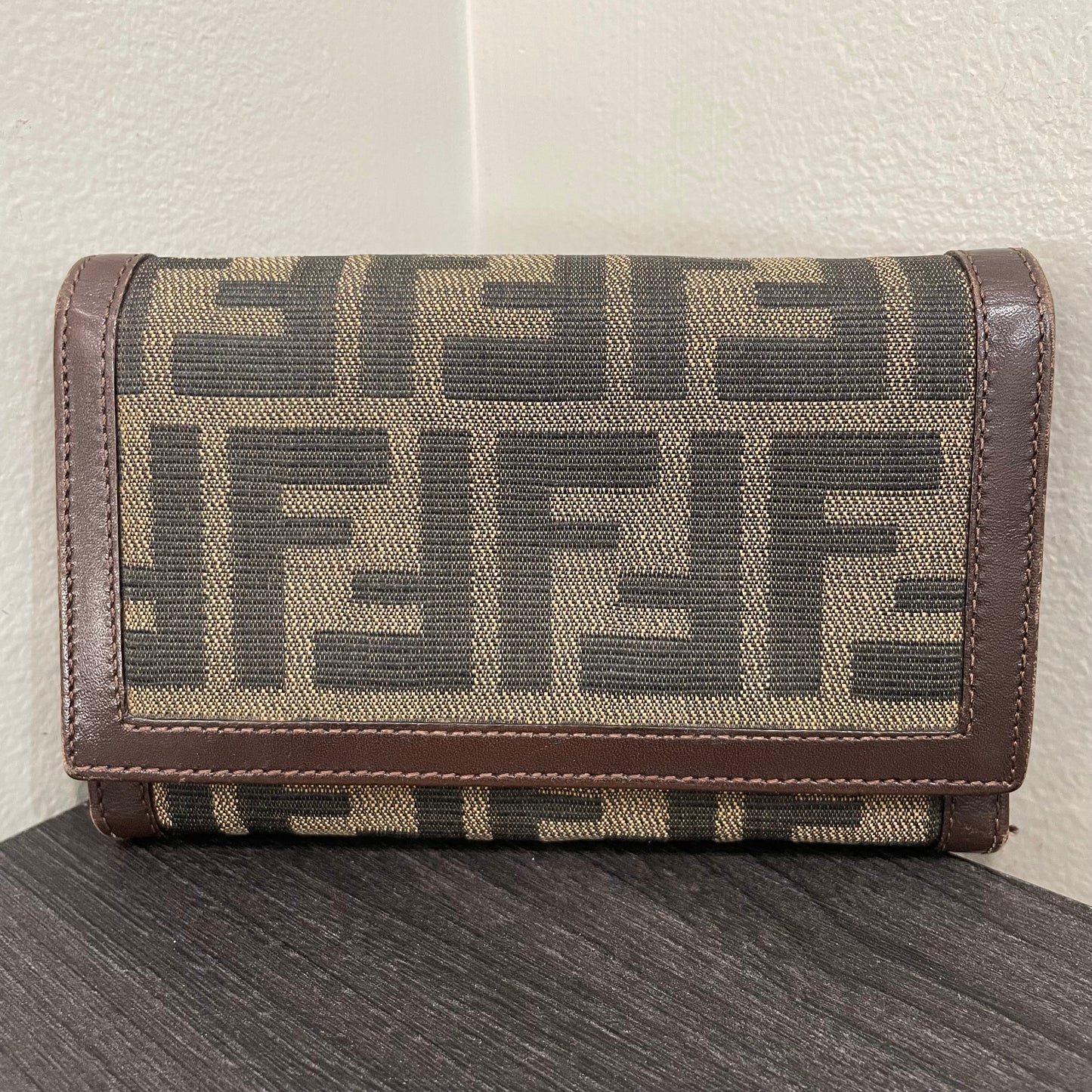 FENDI Monogram Canvas Wallet