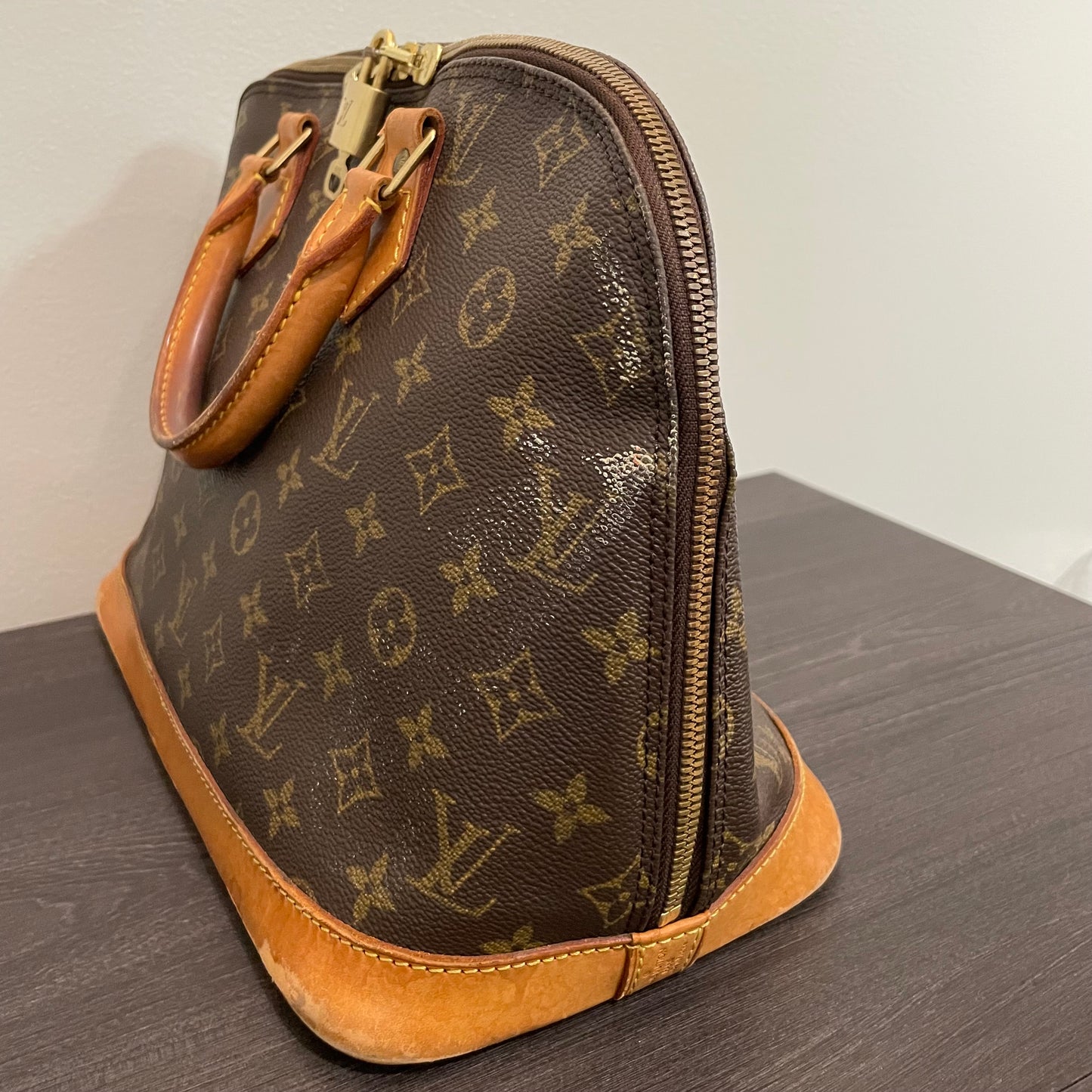 SOLD! Louis Vuitton Monogram Alma with Lock & Key