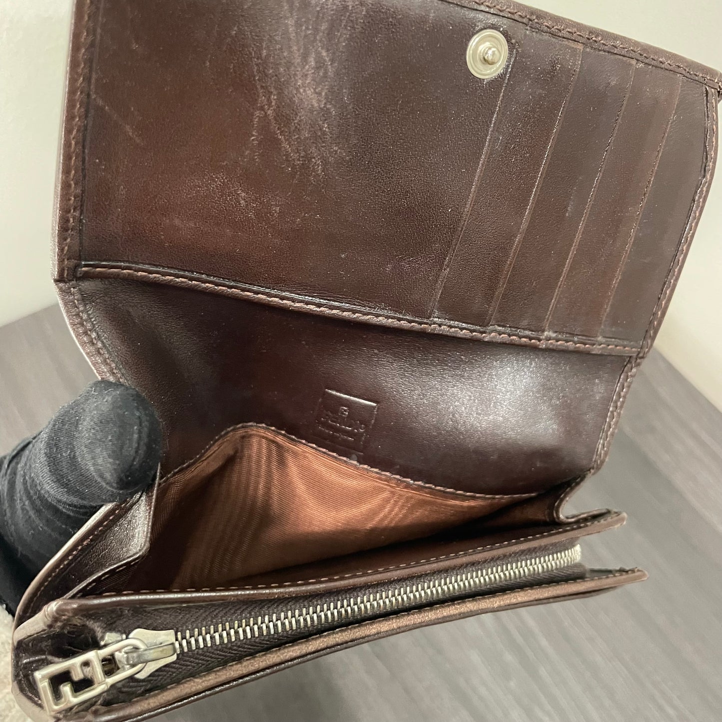 FENDI Monogram Canvas Wallet