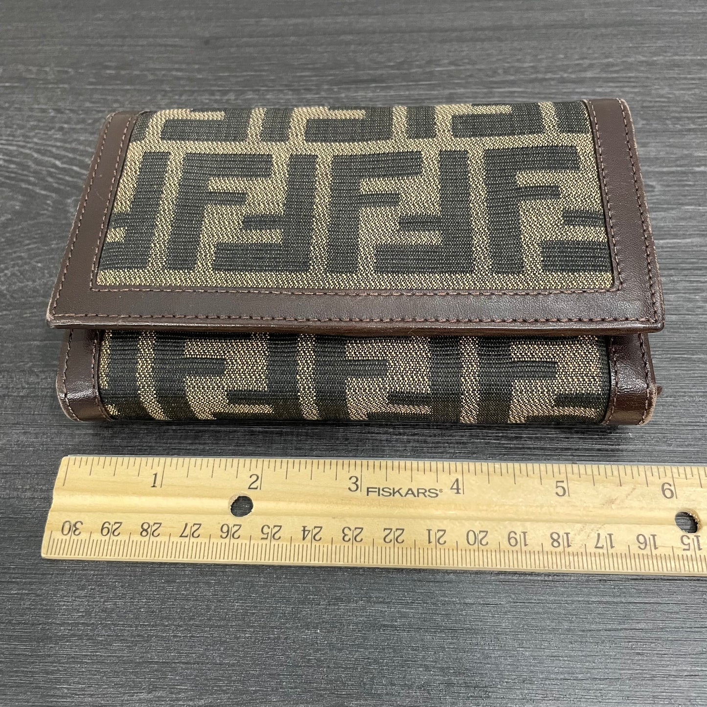 FENDI Monogram Canvas Wallet