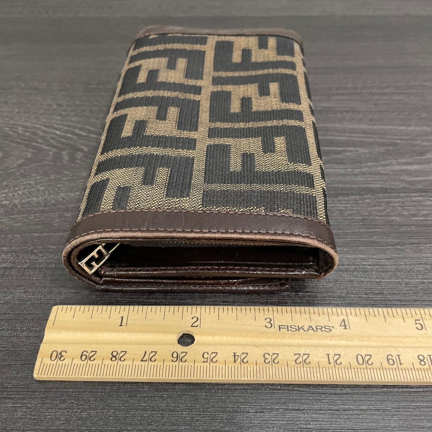 FENDI Monogram Canvas Wallet