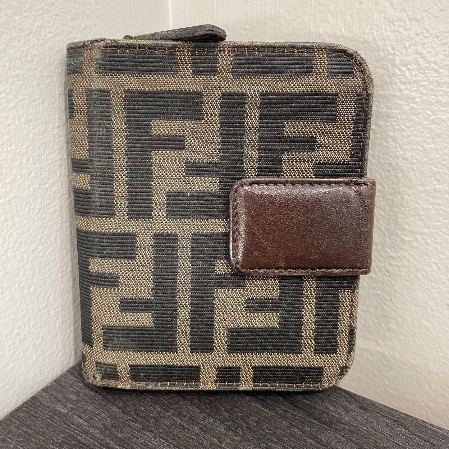 FENDI Monogram Canvas Wallet