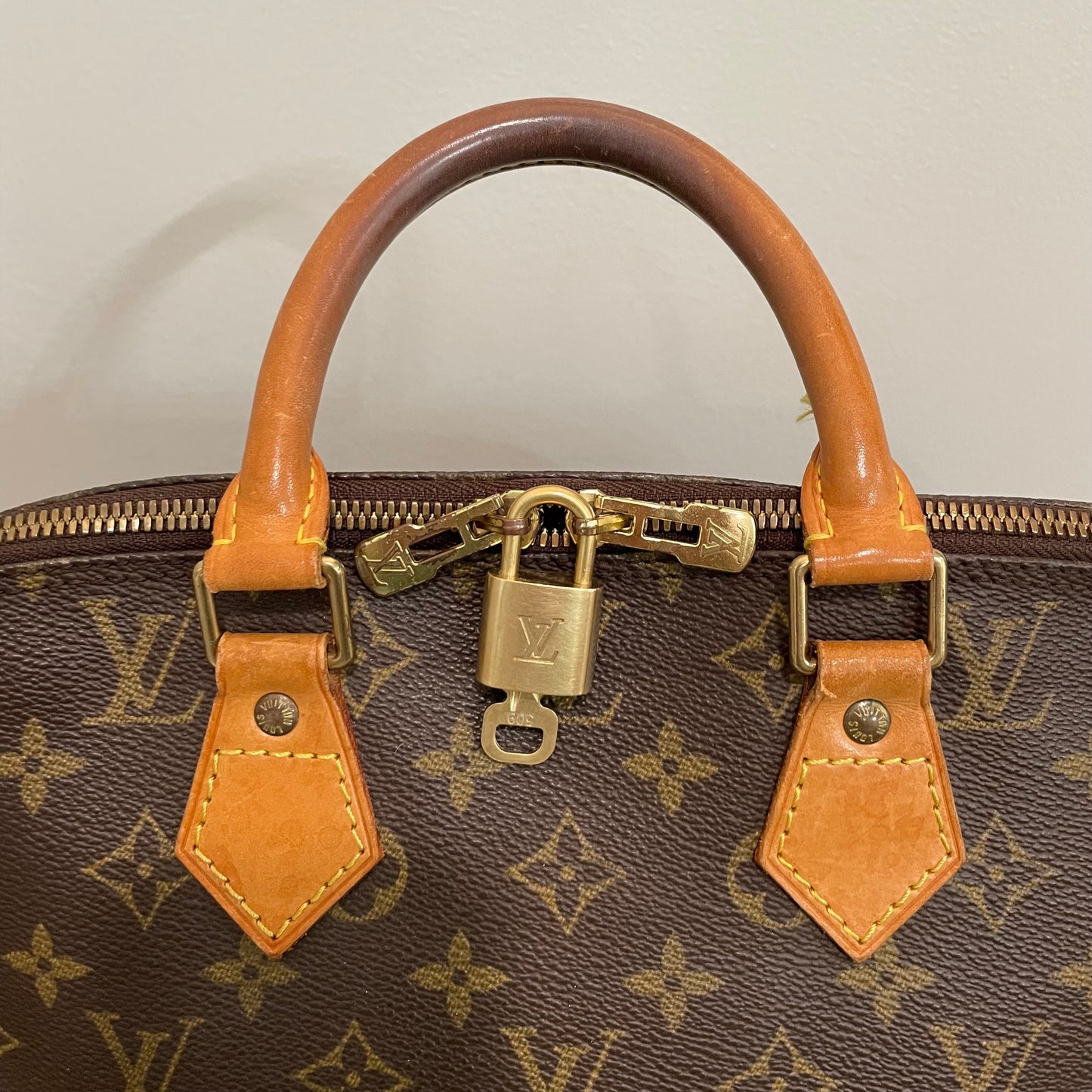 SOLD! Louis Vuitton Monogram Alma with Lock & Key