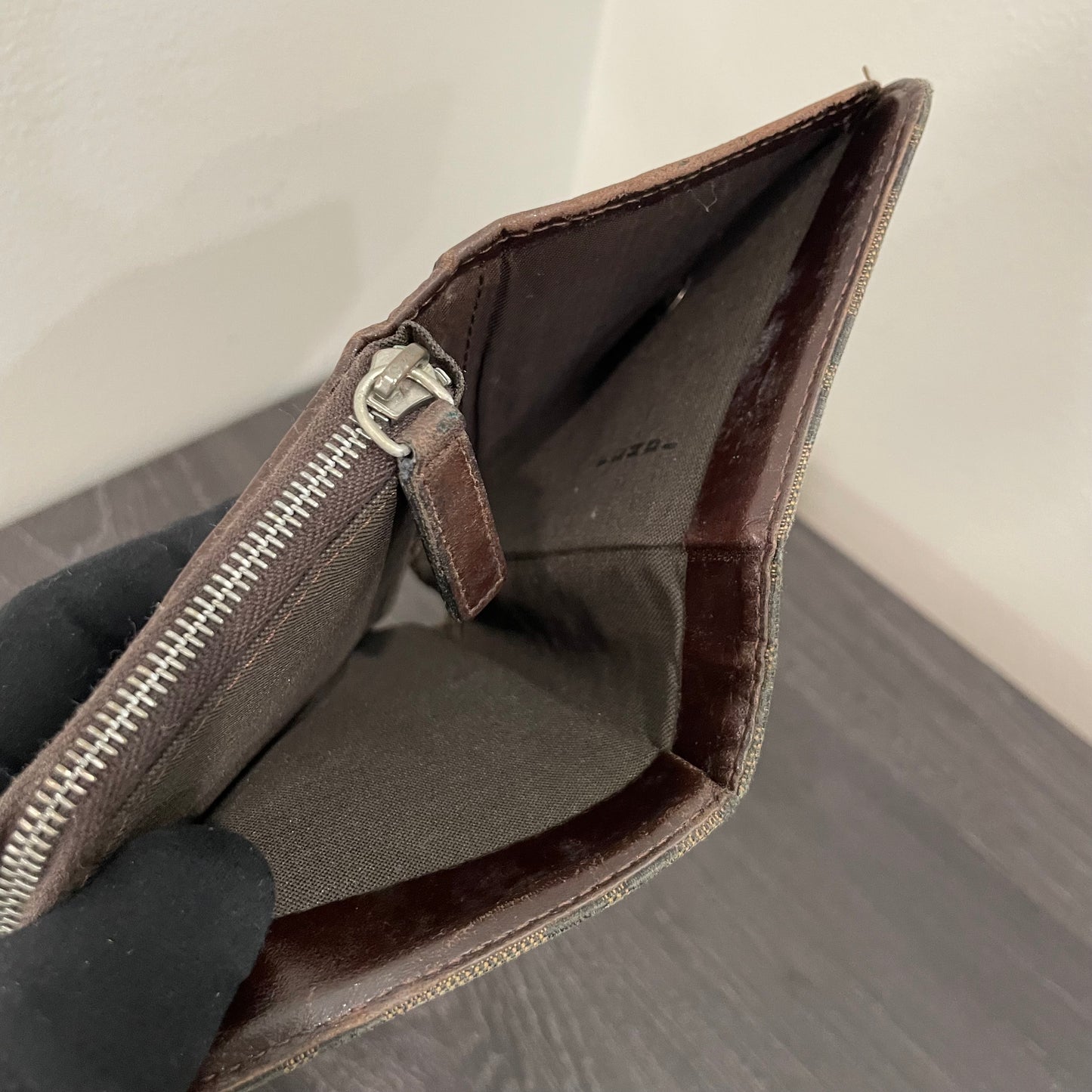 FENDI Monogram Canvas Wallet