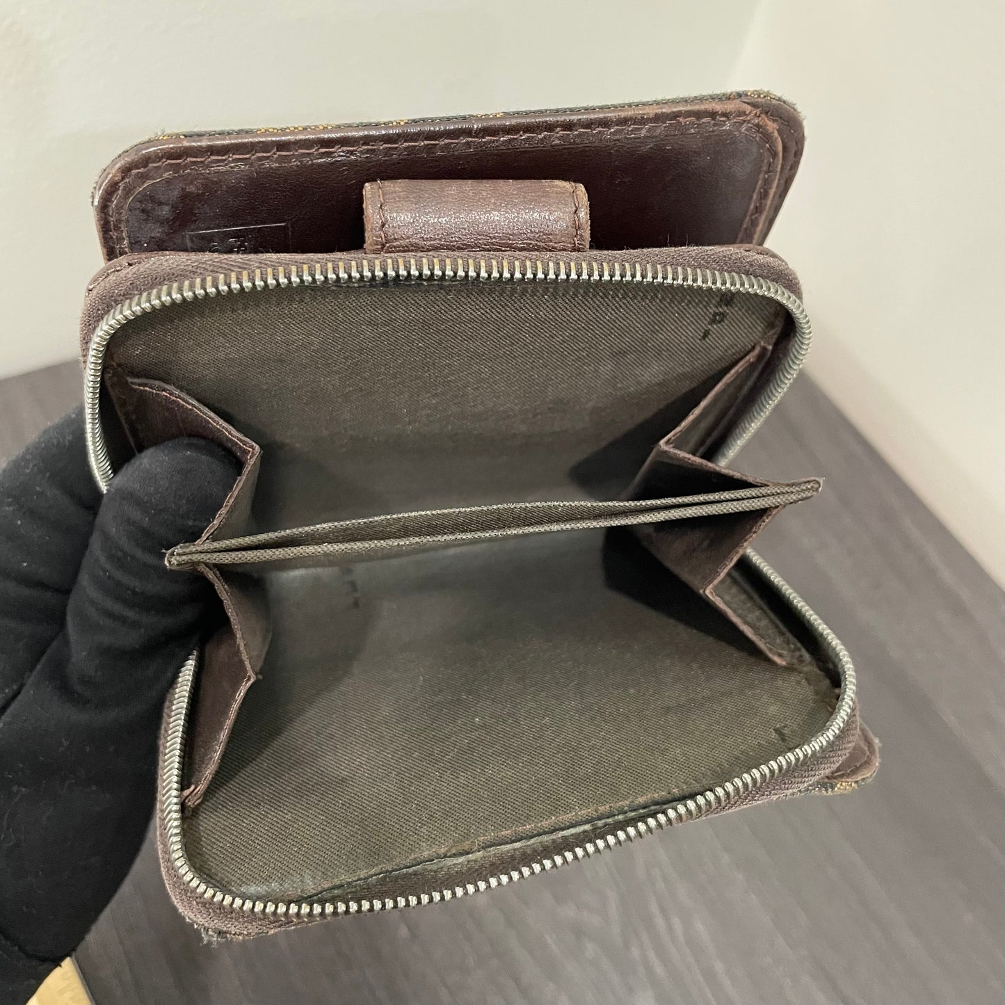 FENDI Monogram Canvas Wallet