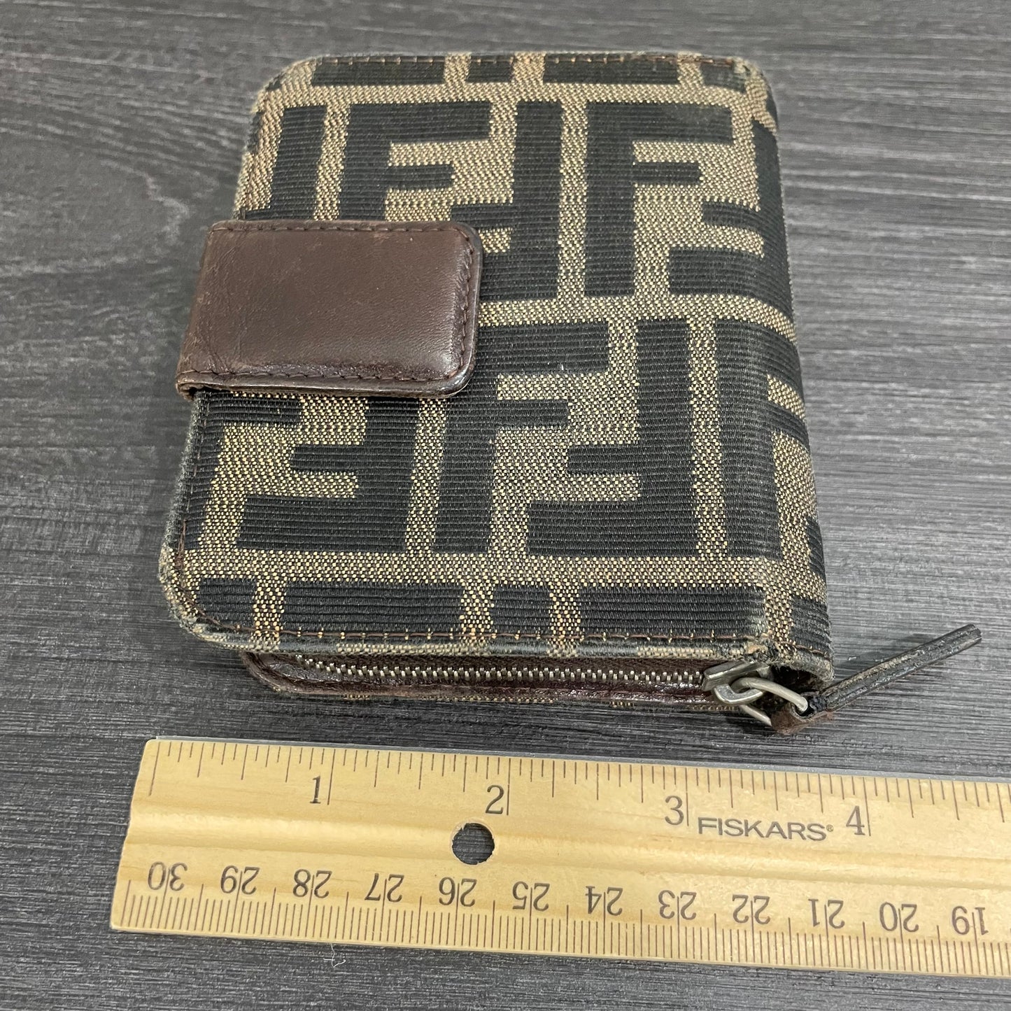 FENDI Monogram Canvas Wallet