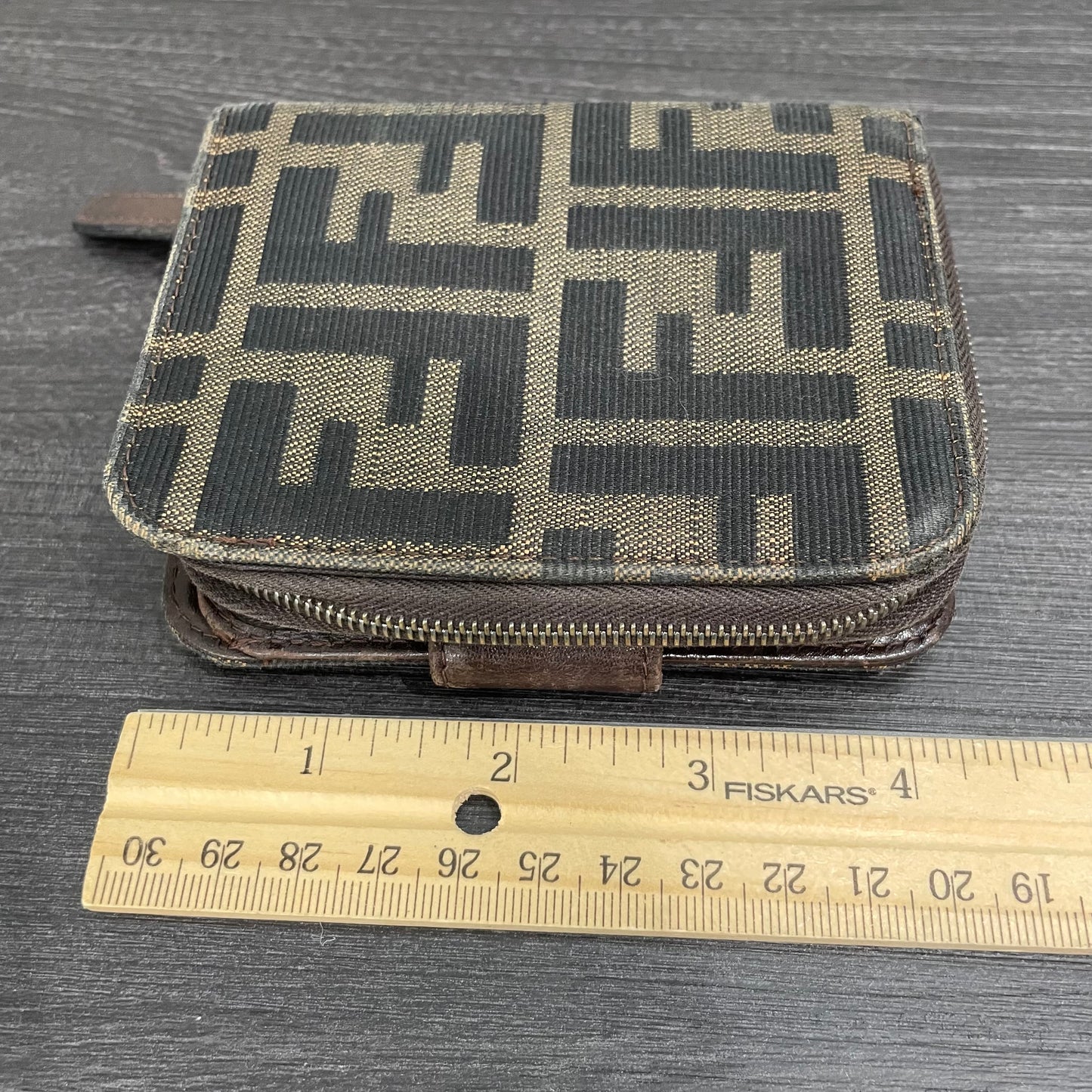 FENDI Monogram Canvas Wallet