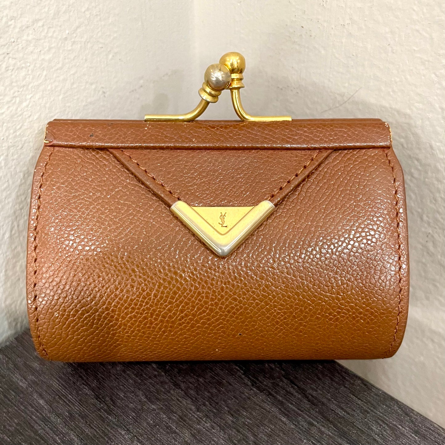 YVES SAINT LAURENT YSL Leather Coin Purse