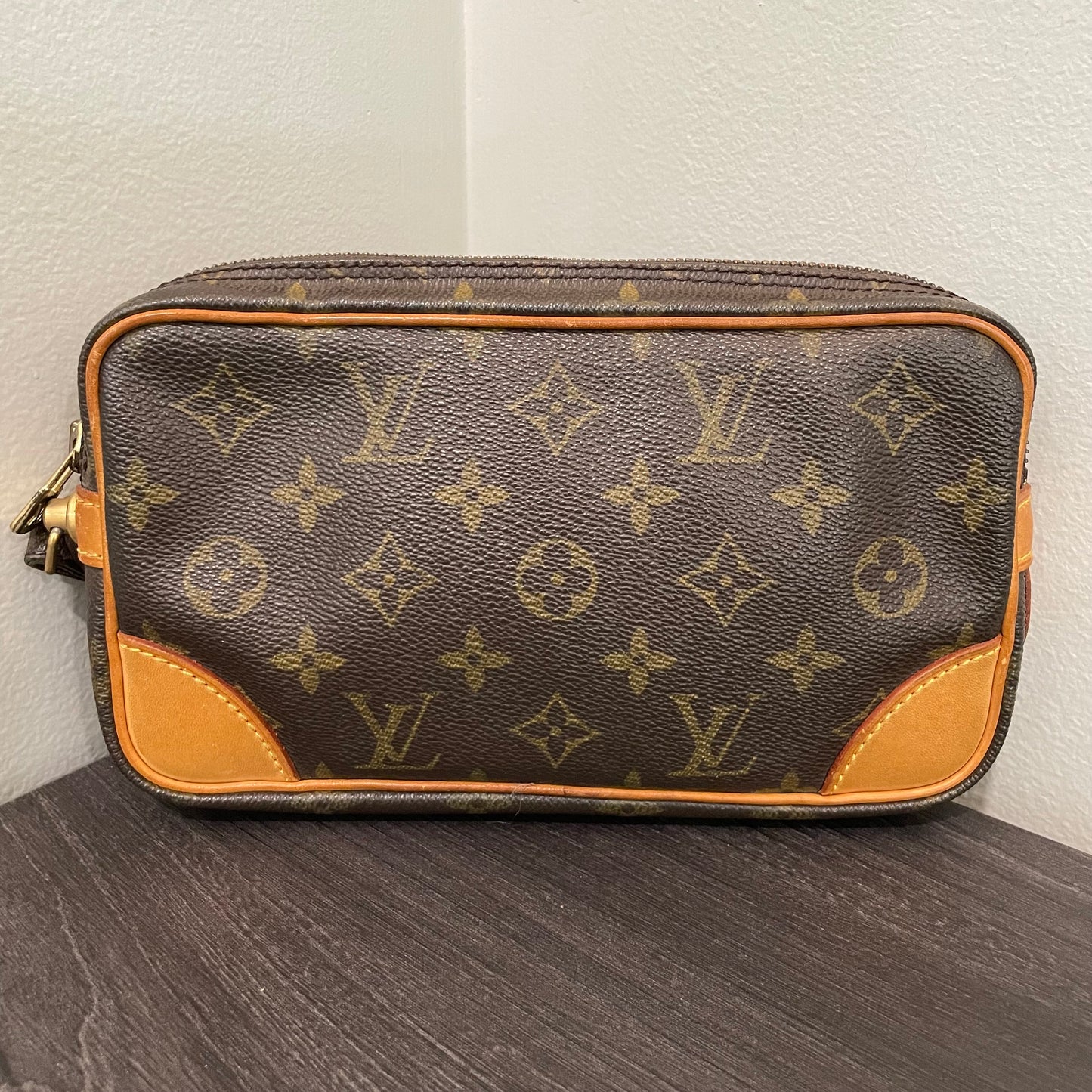 SOLD! Louis Vuitton Monogram Marly Dragonne PM Clutch