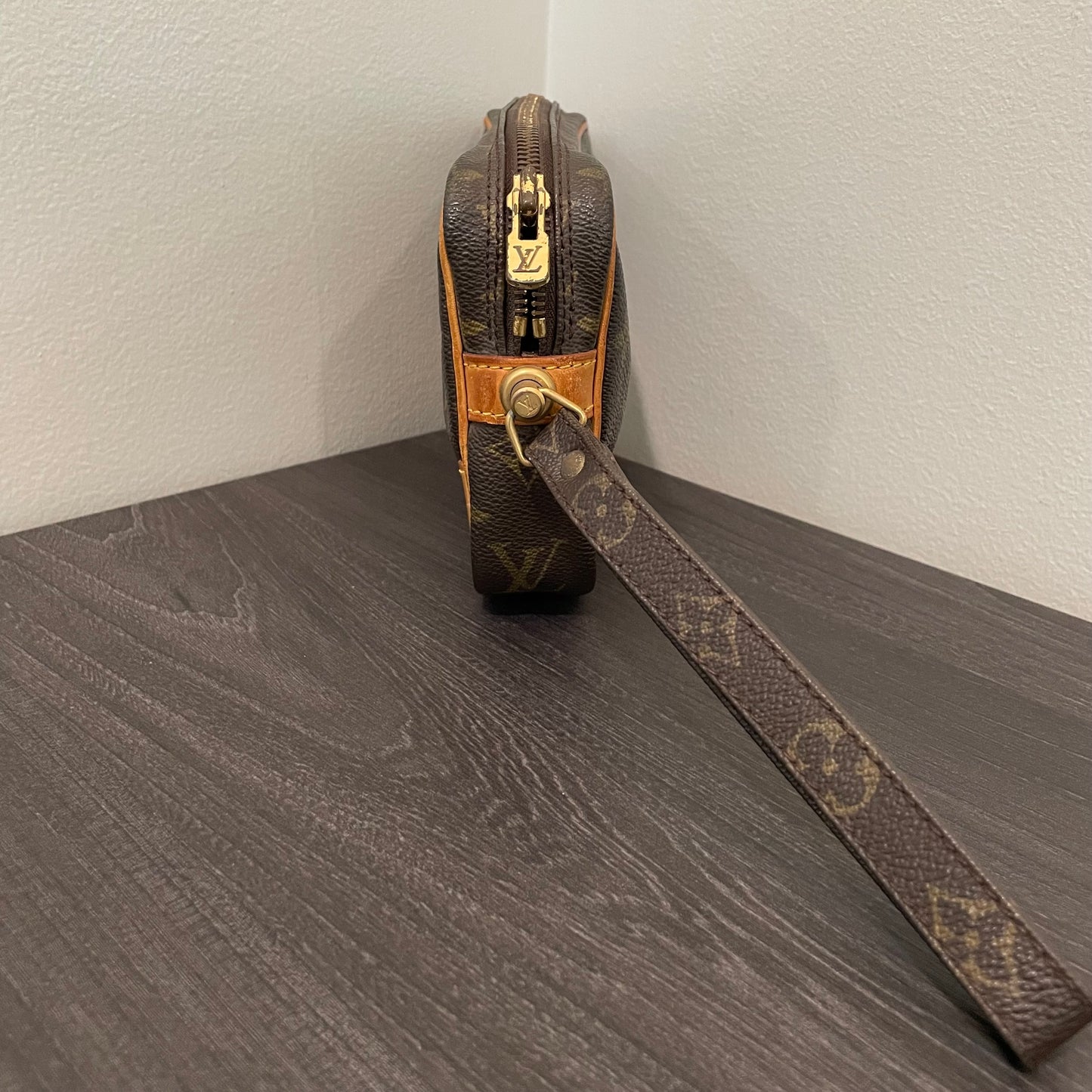 SOLD! Louis Vuitton Monogram Marly Dragonne PM Clutch