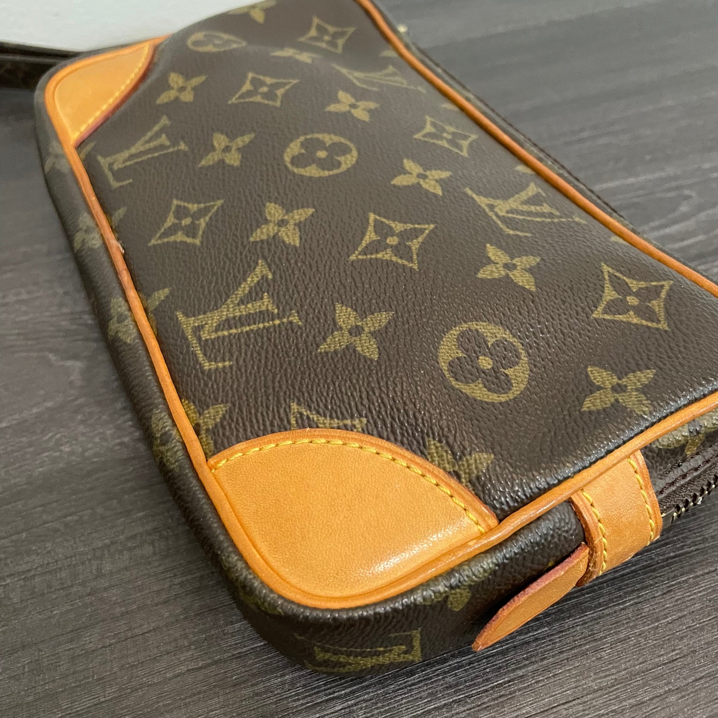 SOLD! Louis Vuitton Monogram Marly Dragonne PM Clutch