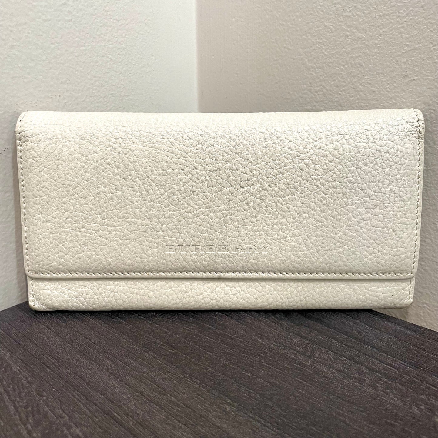 BURBERRY Leather Long Wallet