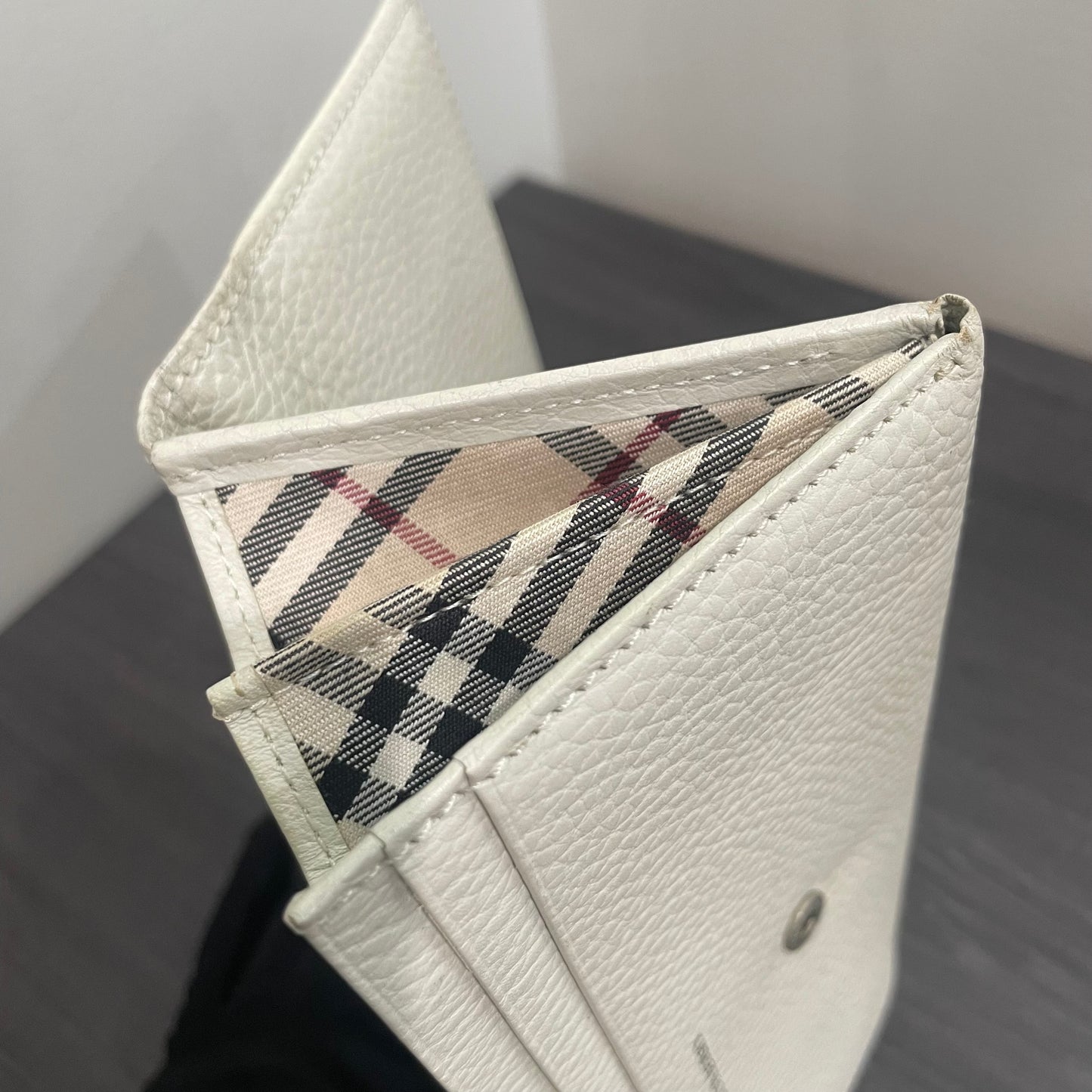 BURBERRY Leather Long Wallet