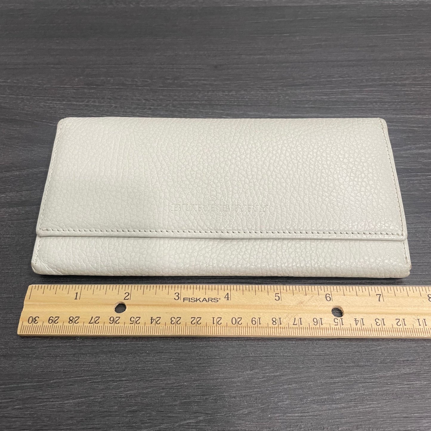 BURBERRY Leather Long Wallet