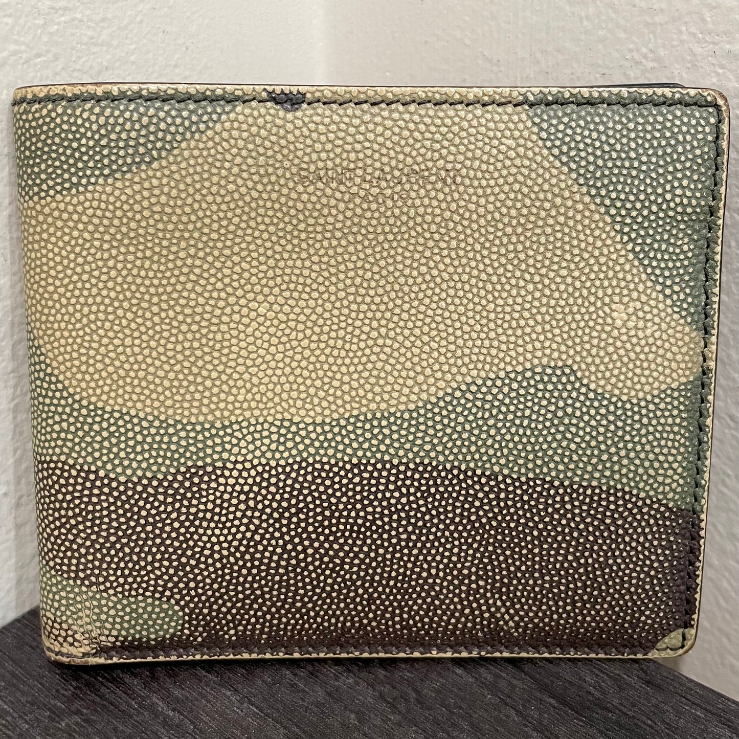 SAINT LAURENT Camouflage Leather Men's Wallet