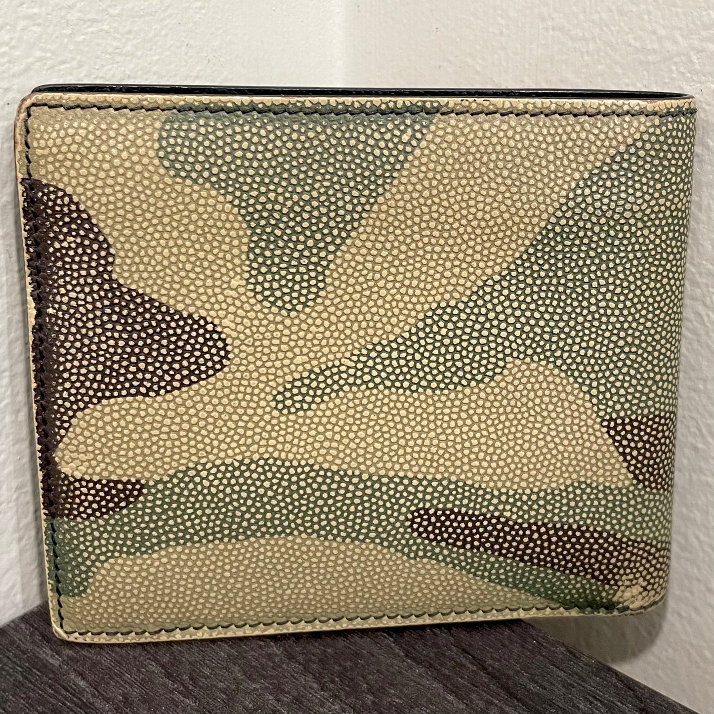SAINT LAURENT Camouflage Leather Men's Wallet