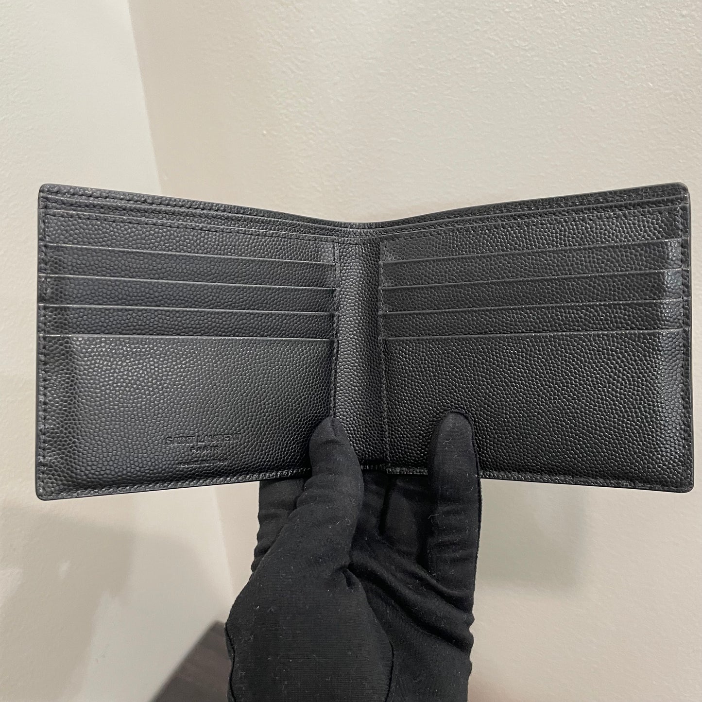 SAINT LAURENT Camouflage Leather Men's Wallet