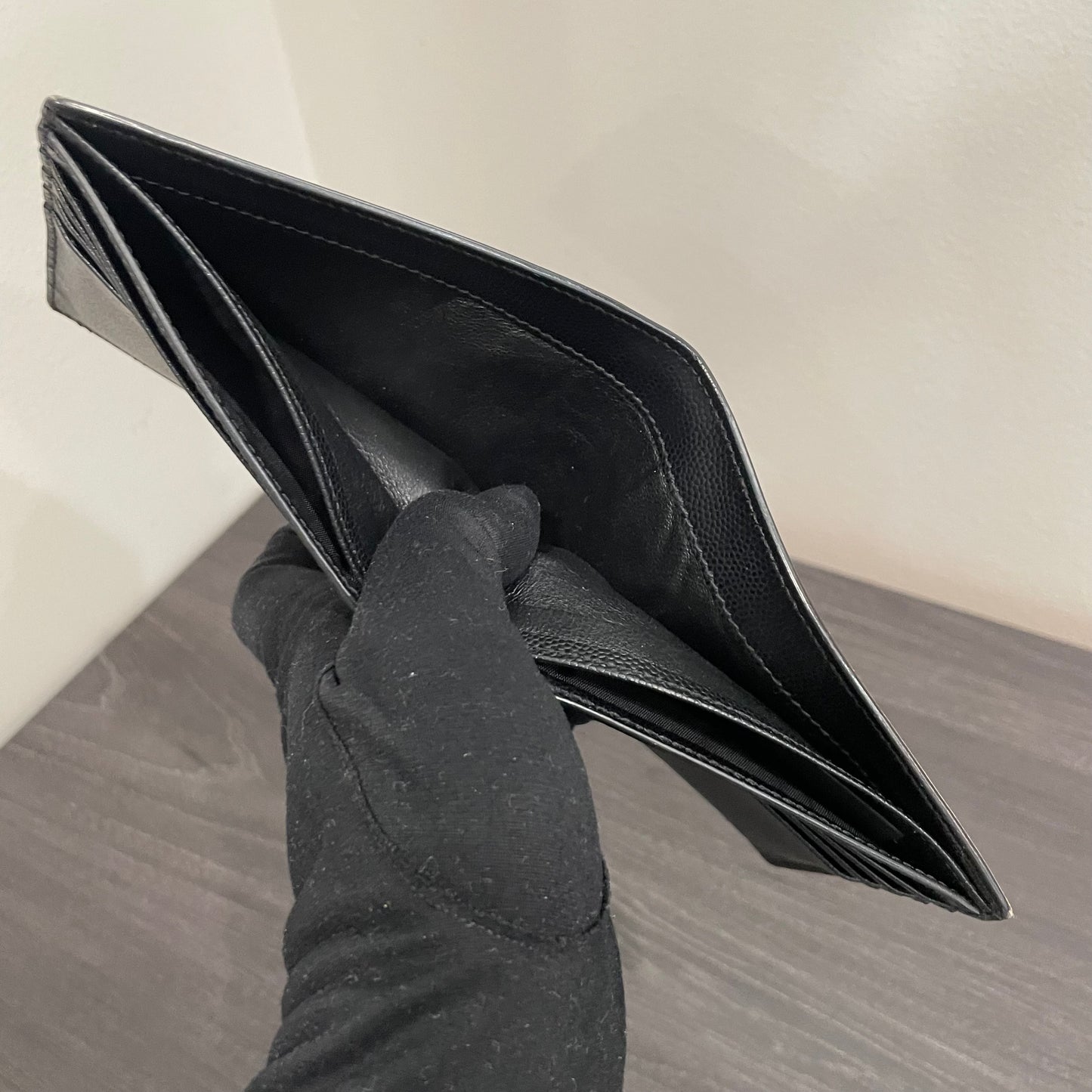 SAINT LAURENT Camouflage Leather Men's Wallet