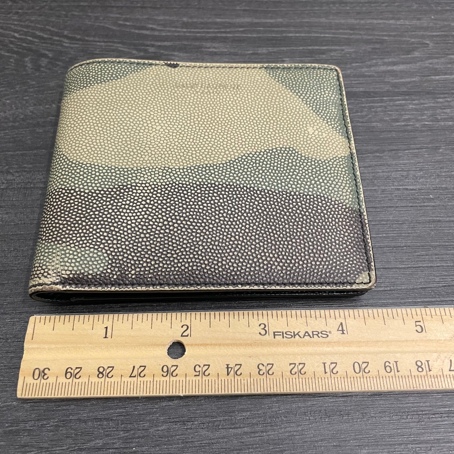 SAINT LAURENT Camouflage Leather Men's Wallet