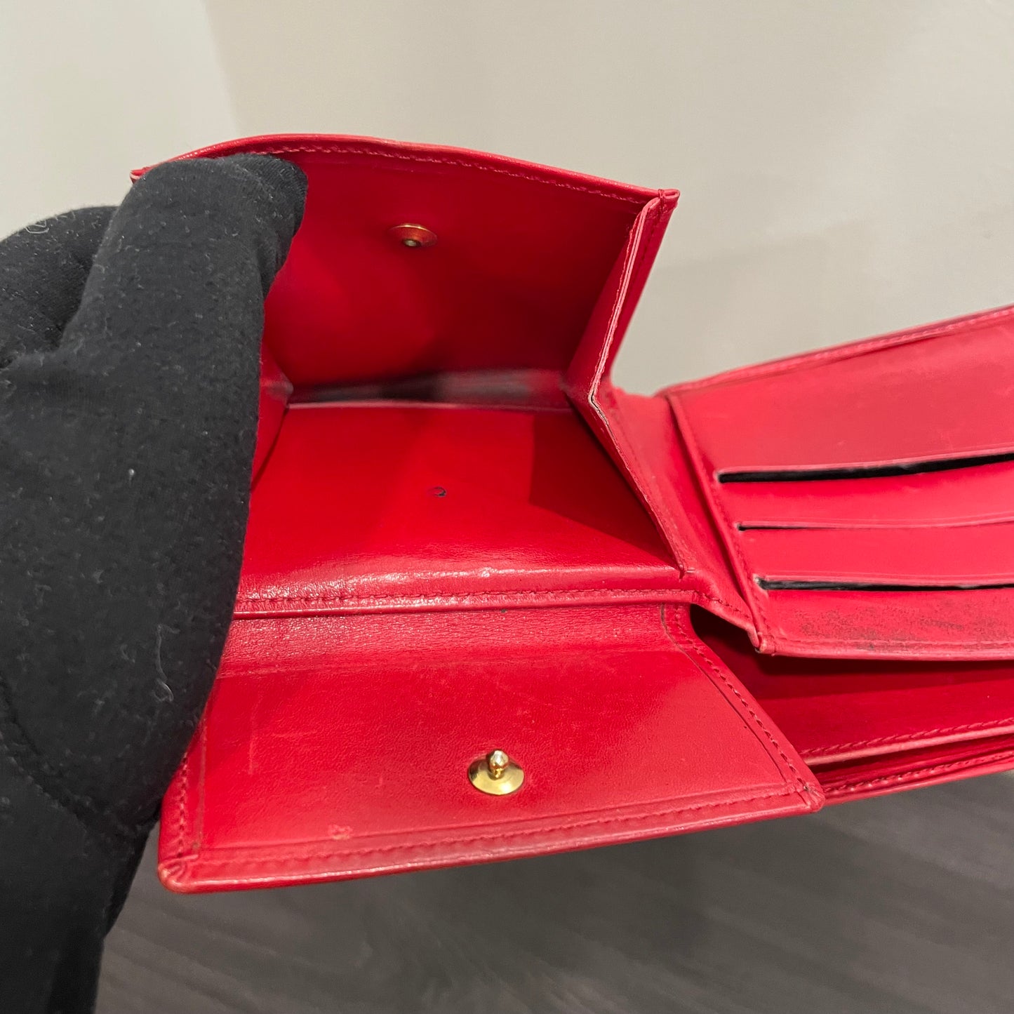 LOUIS VUITTON Red Epi Leather Men's Wallet