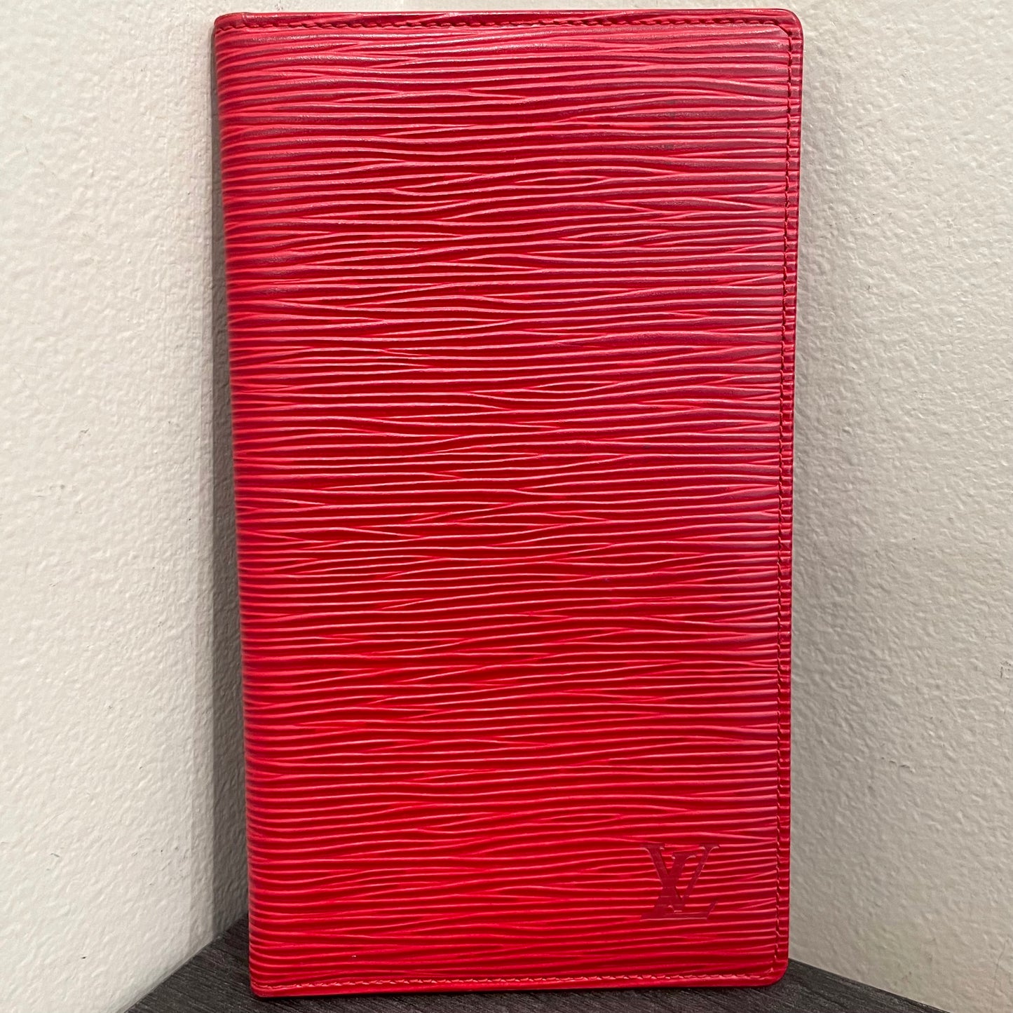 LOUIS VUITTON Red Epi Leather Long Bi-fold Wallet