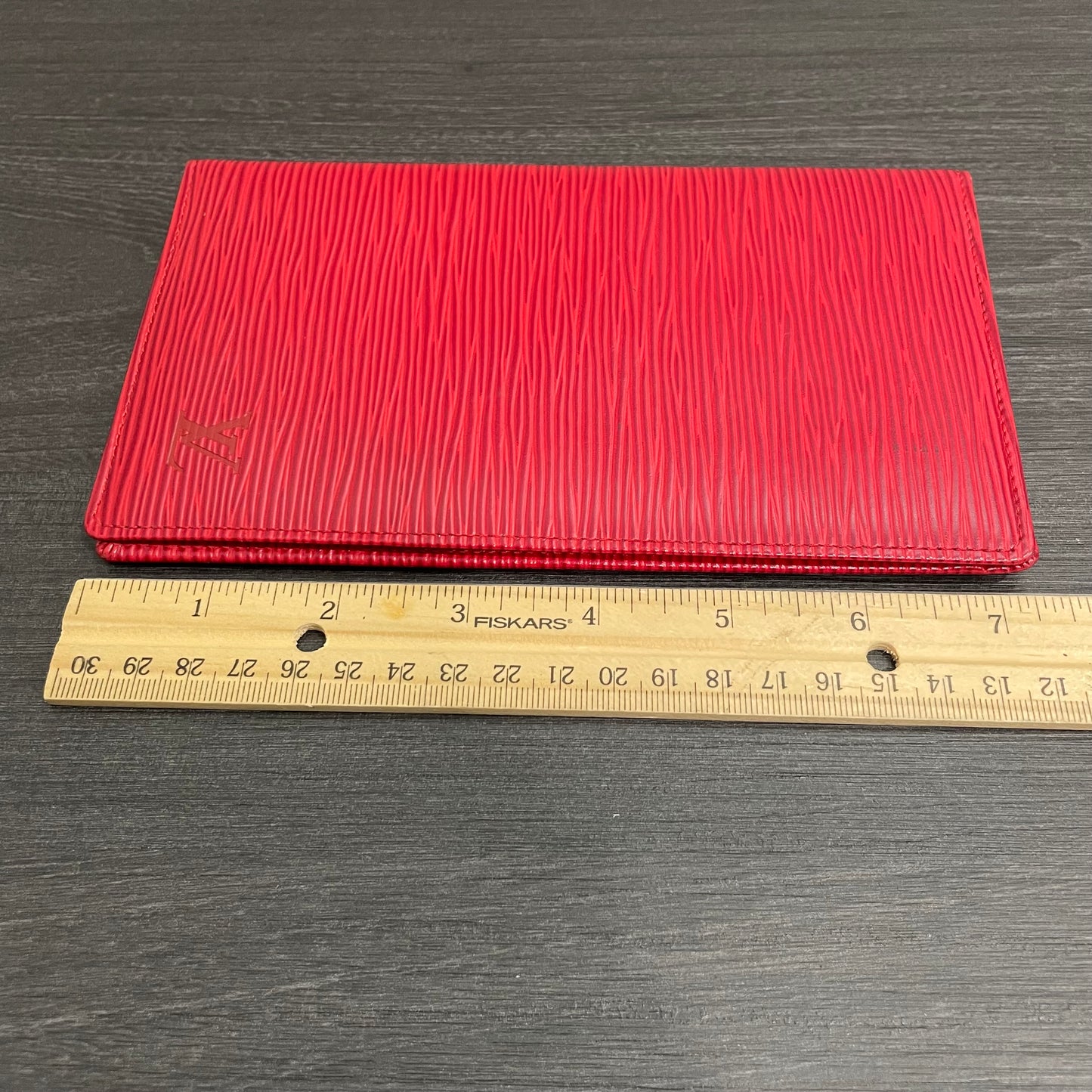 LOUIS VUITTON Red Epi Leather Long Bi-fold Wallet