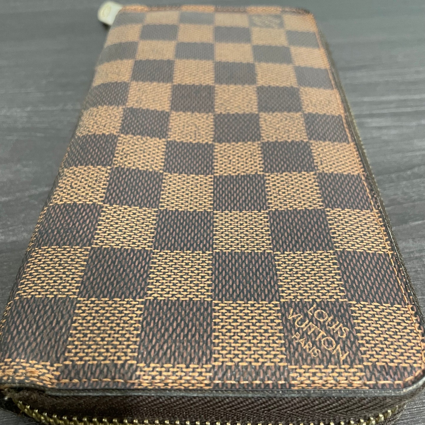 SOLD! Louis Vuitton Damier Ebene Zippy Wallet