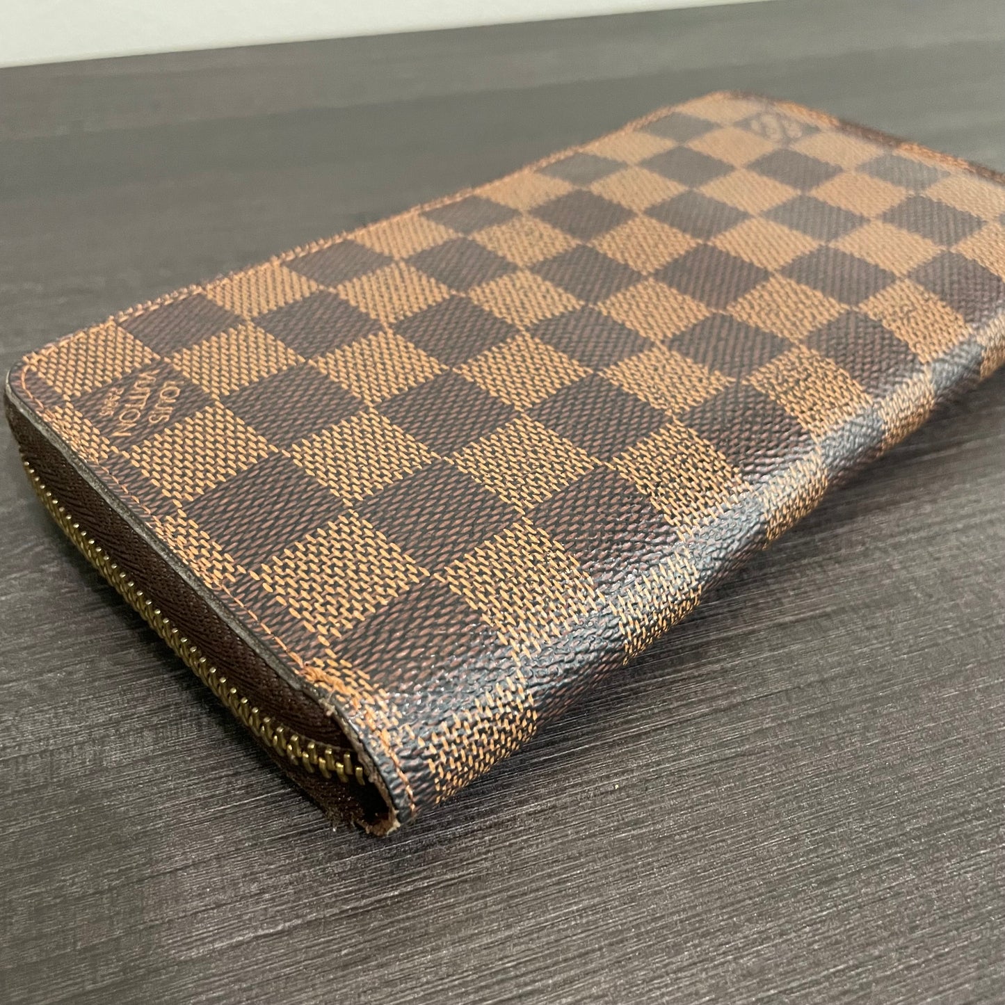 SOLD! Louis Vuitton Damier Ebene Zippy Wallet