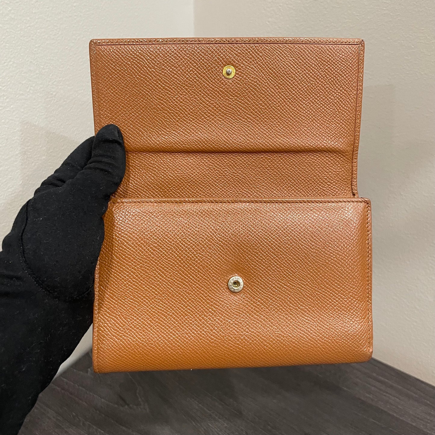 BVLGARI Brown Leather Wallet