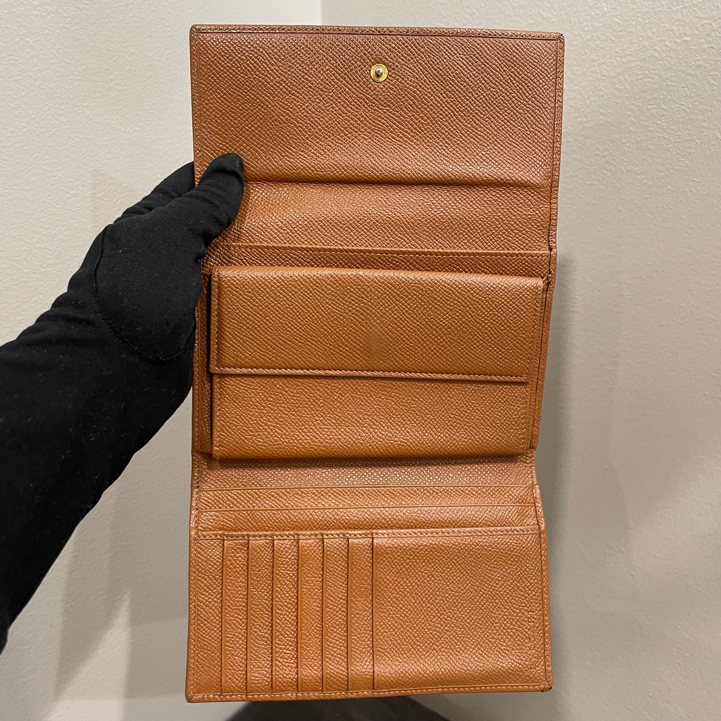 BVLGARI Brown Leather Wallet