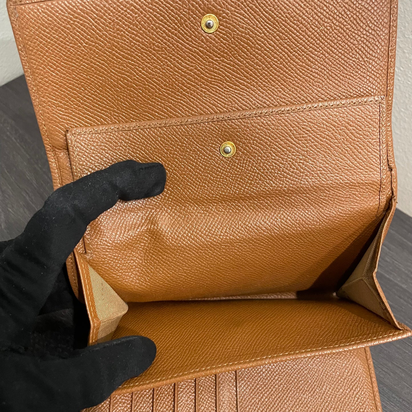 BVLGARI Brown Leather Wallet