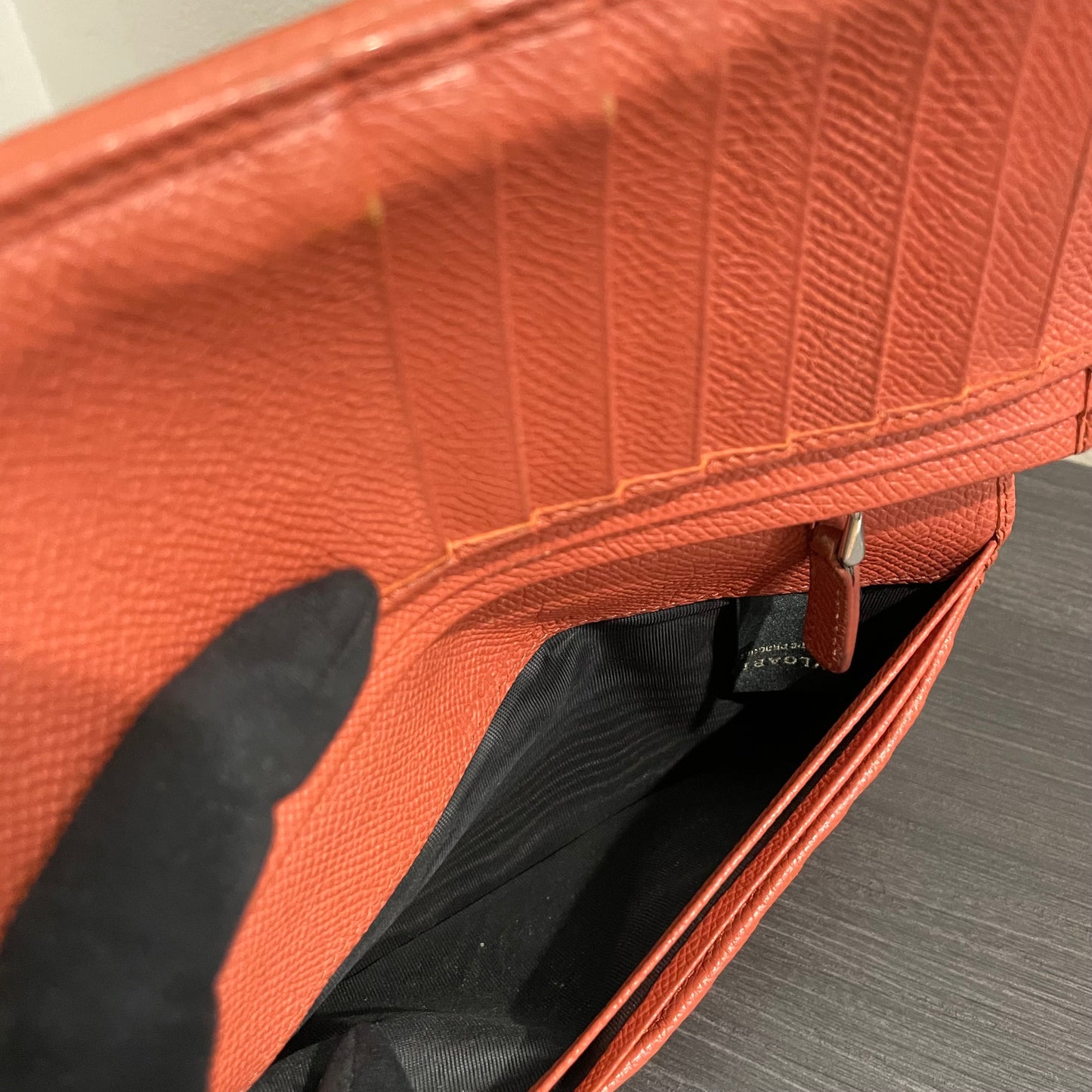 BVLGARI Coral Leather Wallet