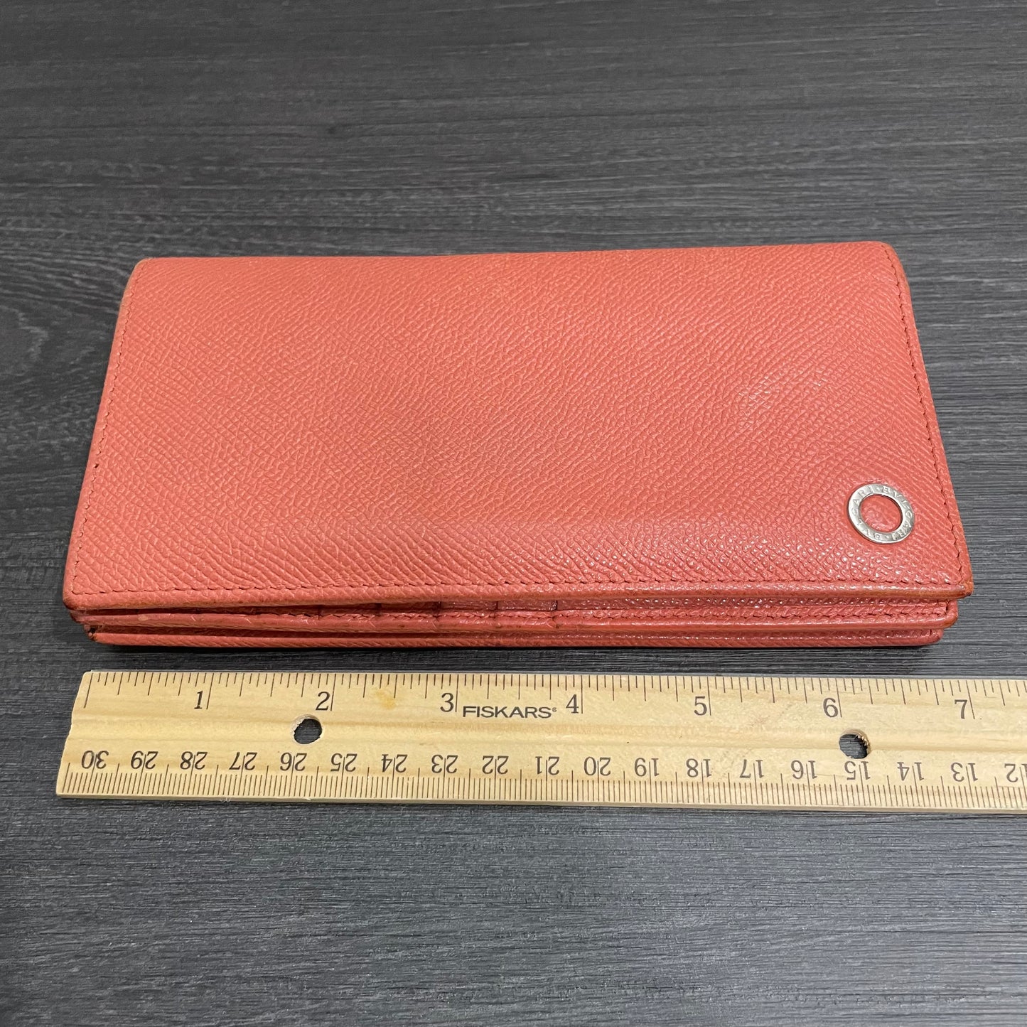 BVLGARI Coral Leather Wallet
