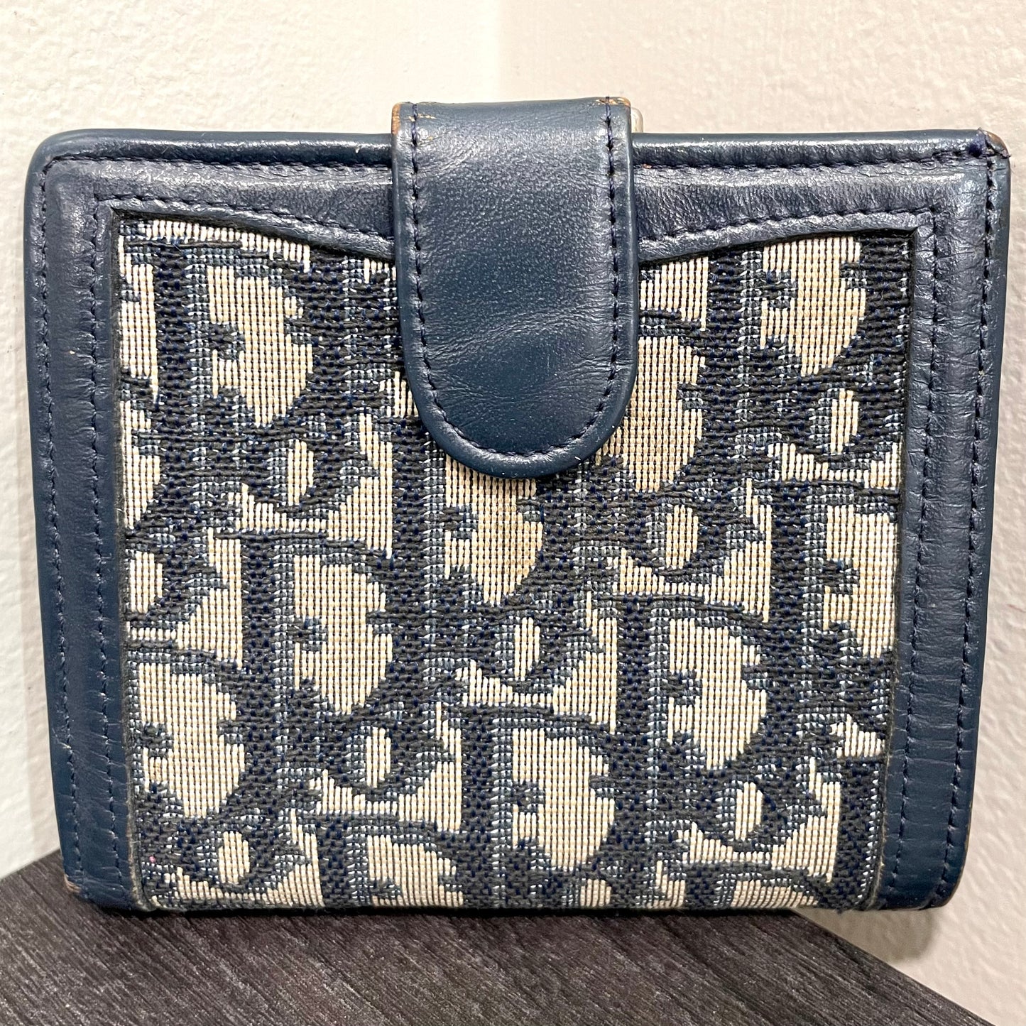 CHRISTIAN DIOR Canvas Compact Wallet