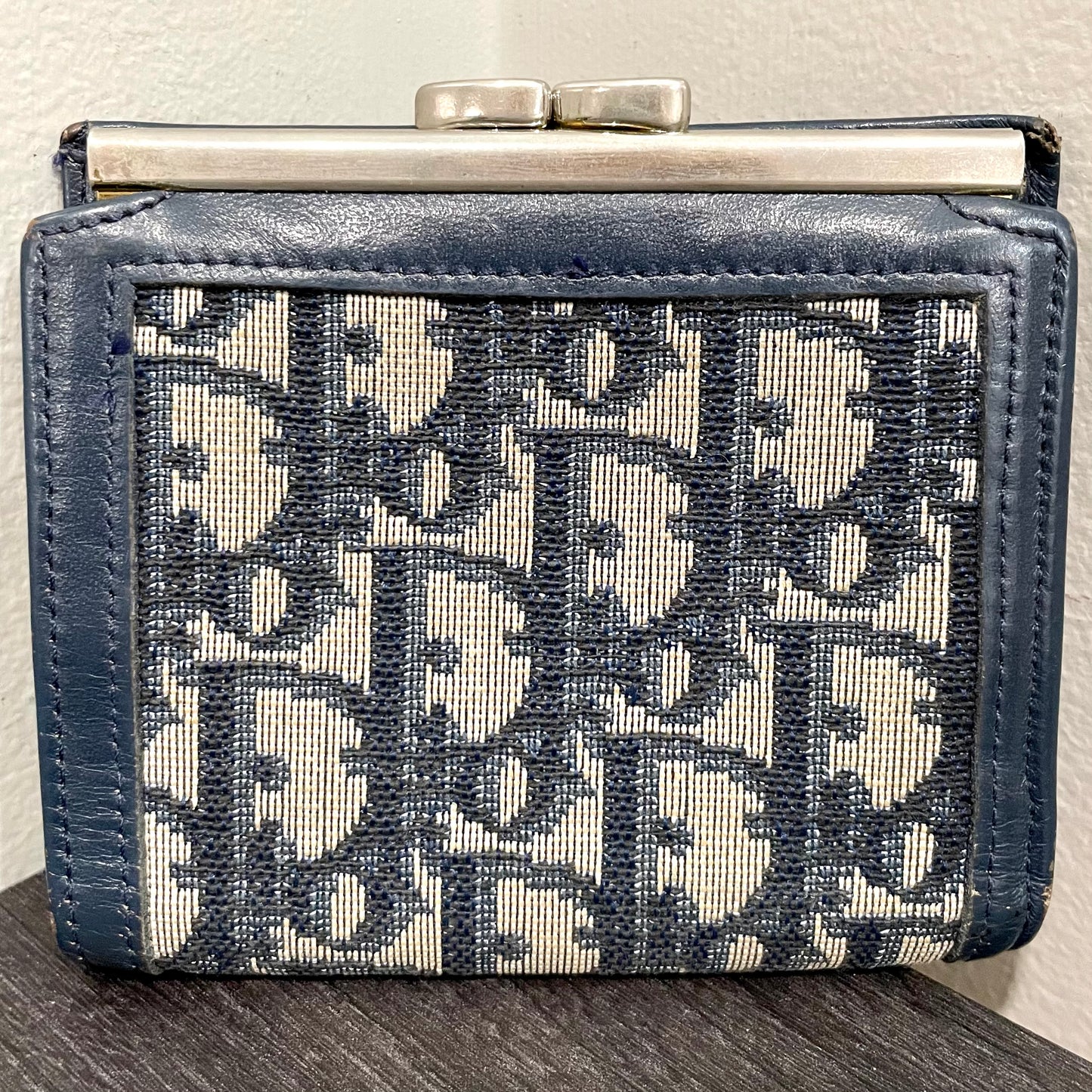 CHRISTIAN DIOR Canvas Compact Wallet