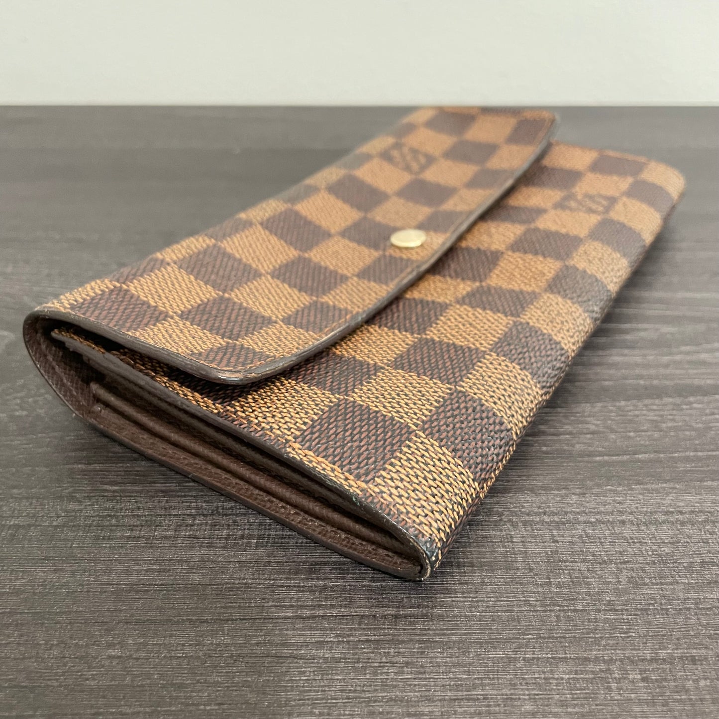 SOLD! Louis Vuitton Damier Ebene Wallet
