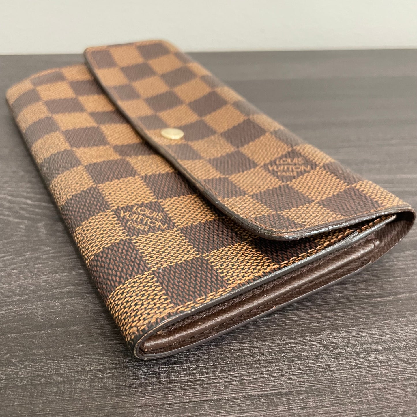 SOLD! Louis Vuitton Damier Ebene Wallet