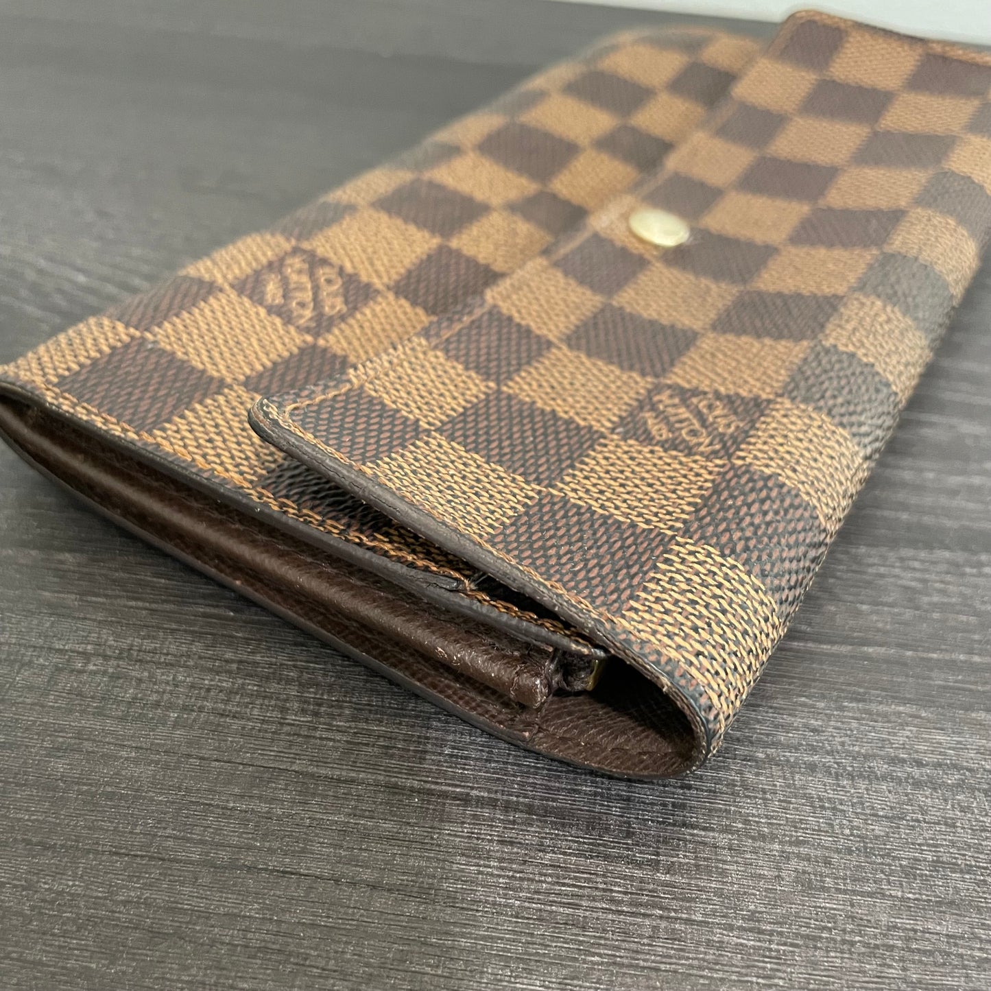 SOLD! Louis Vuitton Damier Ebene Wallet