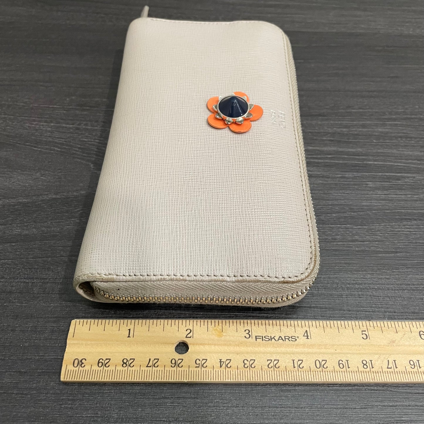 FENDI Leather Long Zippy Wallet