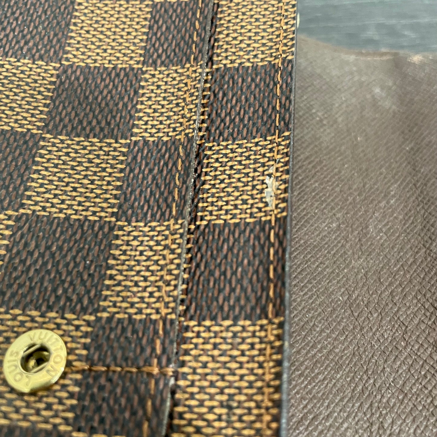 SOLD! Louis Vuitton Damier Ebene Wallet
