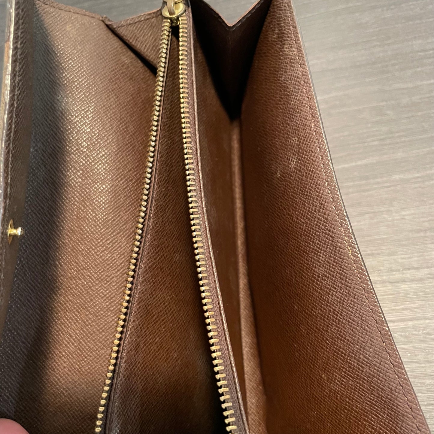 SOLD! Louis Vuitton Damier Ebene Wallet