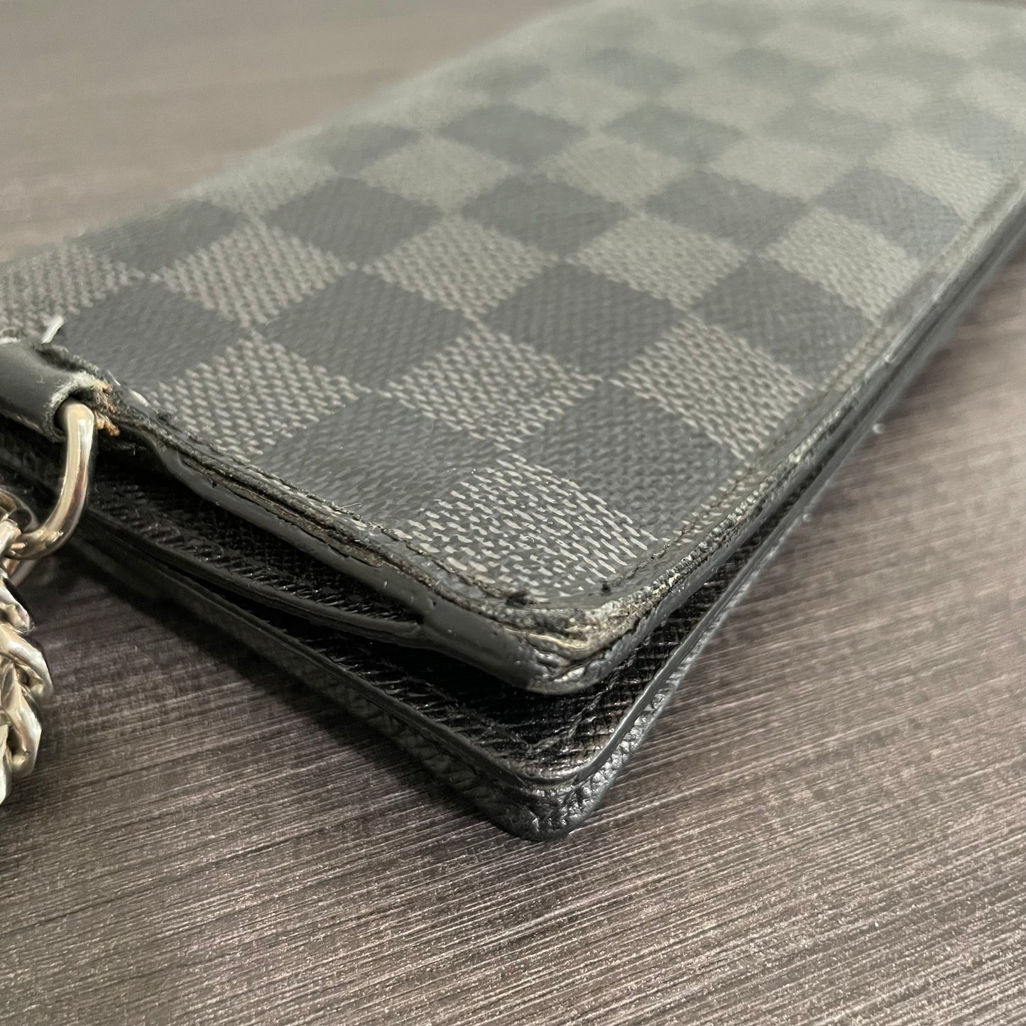 SOLD! Louis Vuitton Damier Graphite Wallet & Gucci Leather Wallet
