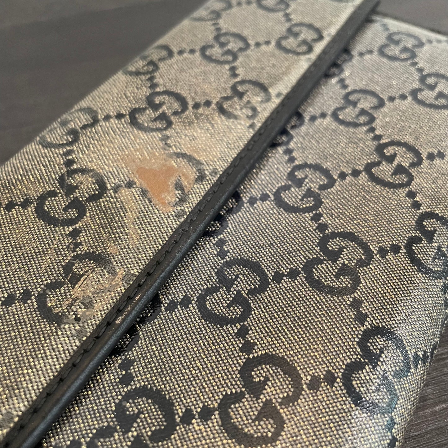 SOLD! Louis Vuitton Damier Graphite Wallet & Gucci Leather Wallet