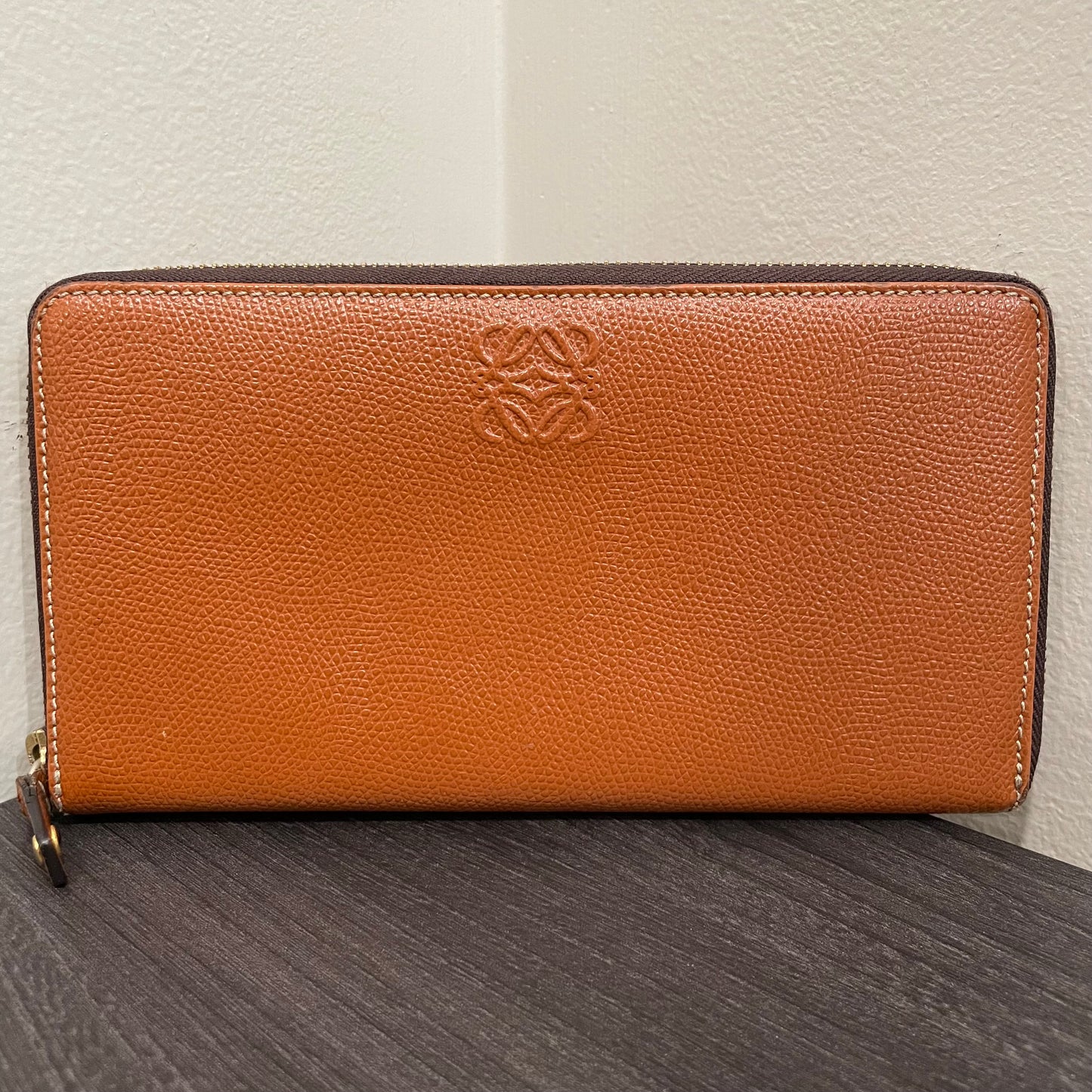 LOEWE Brown Leather Large Zippy Wallet