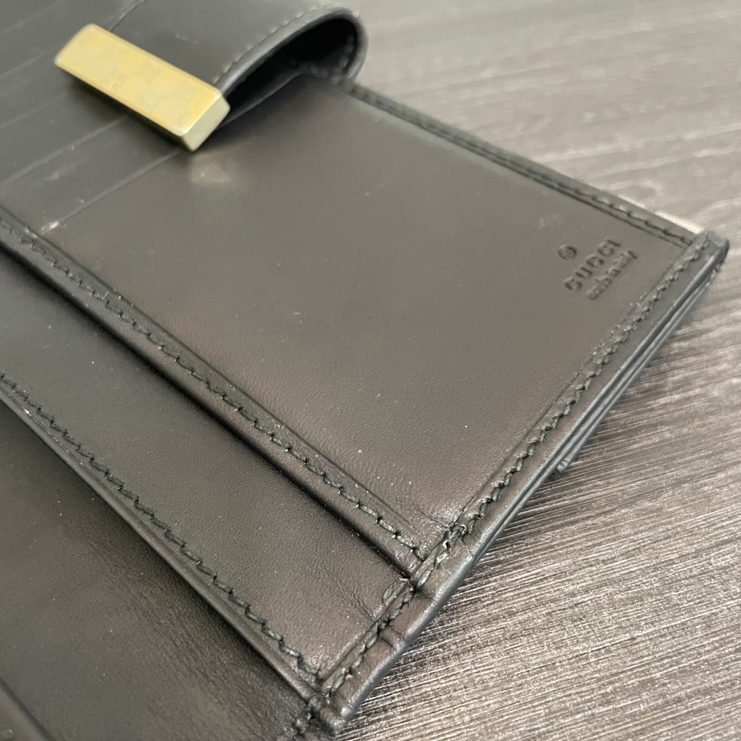 SOLD! Louis Vuitton Damier Graphite Wallet & Gucci Leather Wallet
