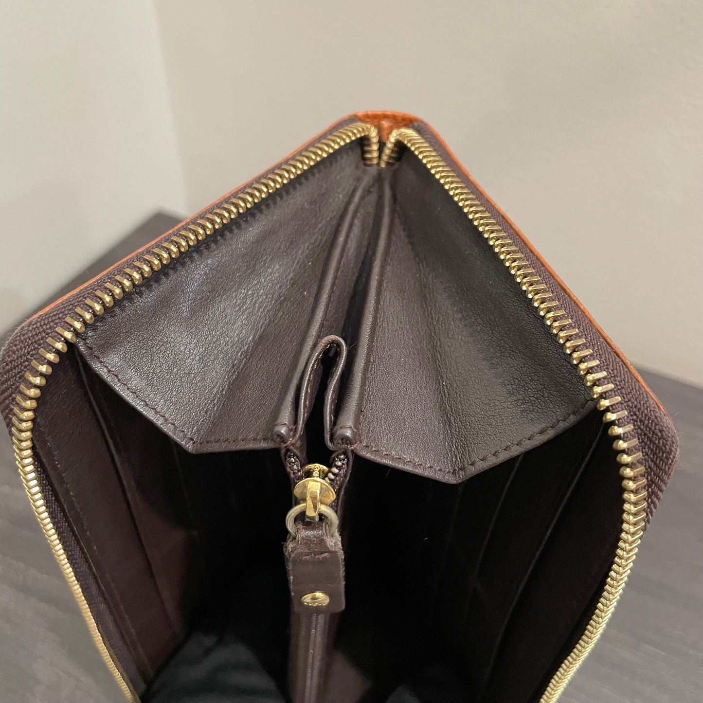 LOEWE Brown Leather Large Zippy Wallet