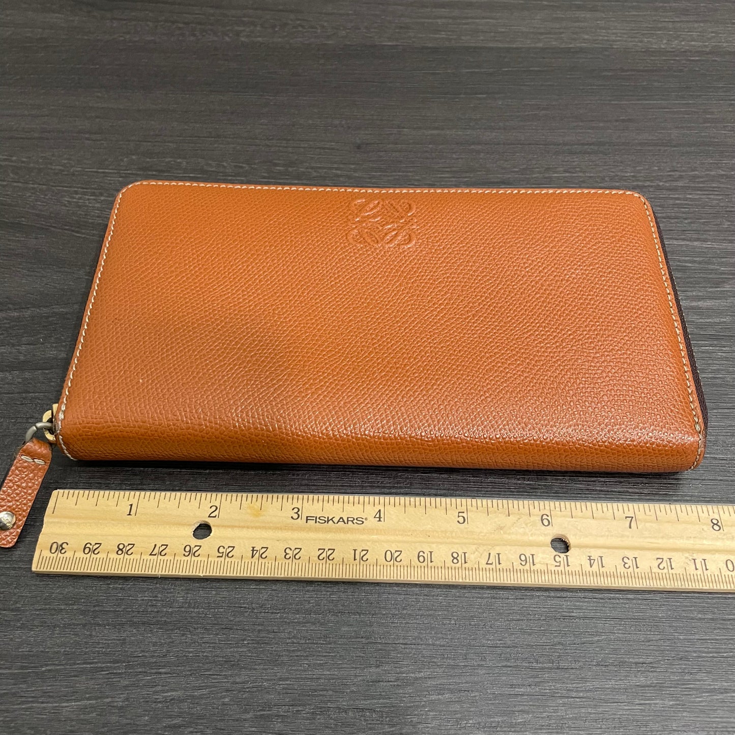 LOEWE Brown Leather Large Zippy Wallet