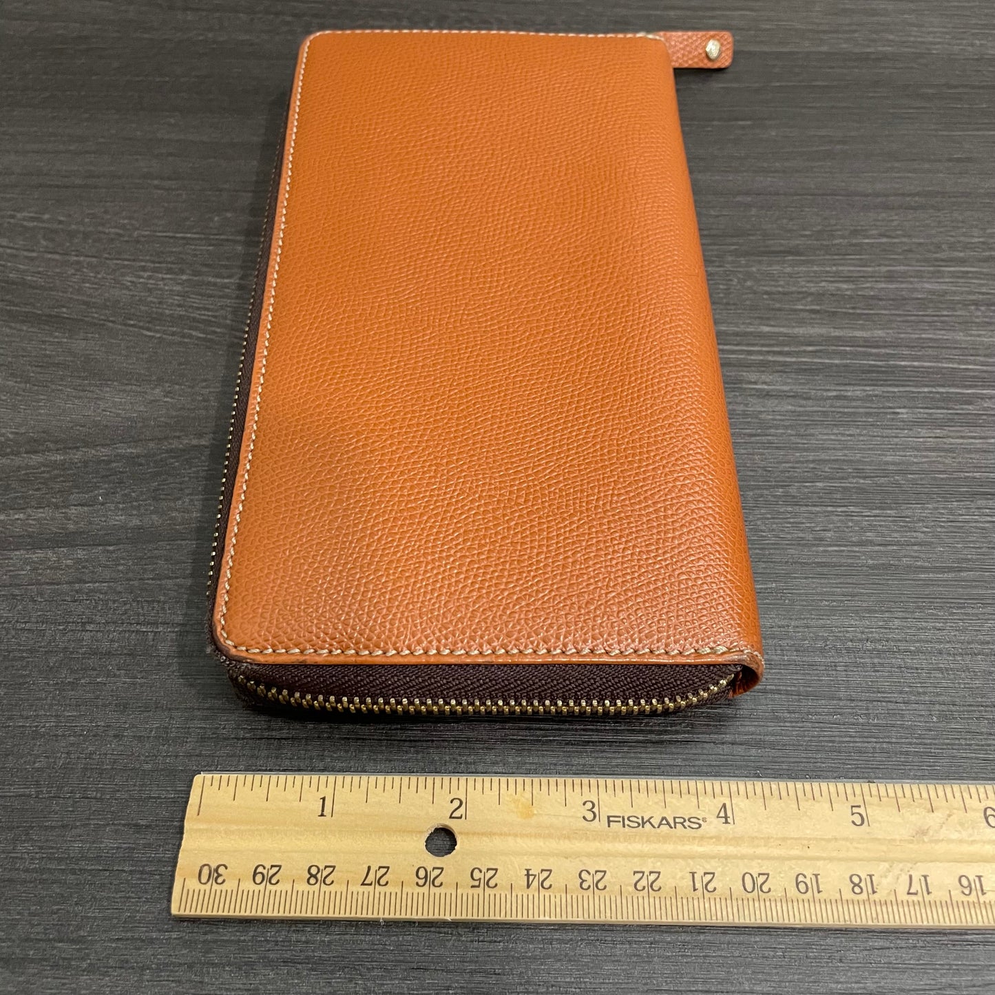 LOEWE Brown Leather Large Zippy Wallet