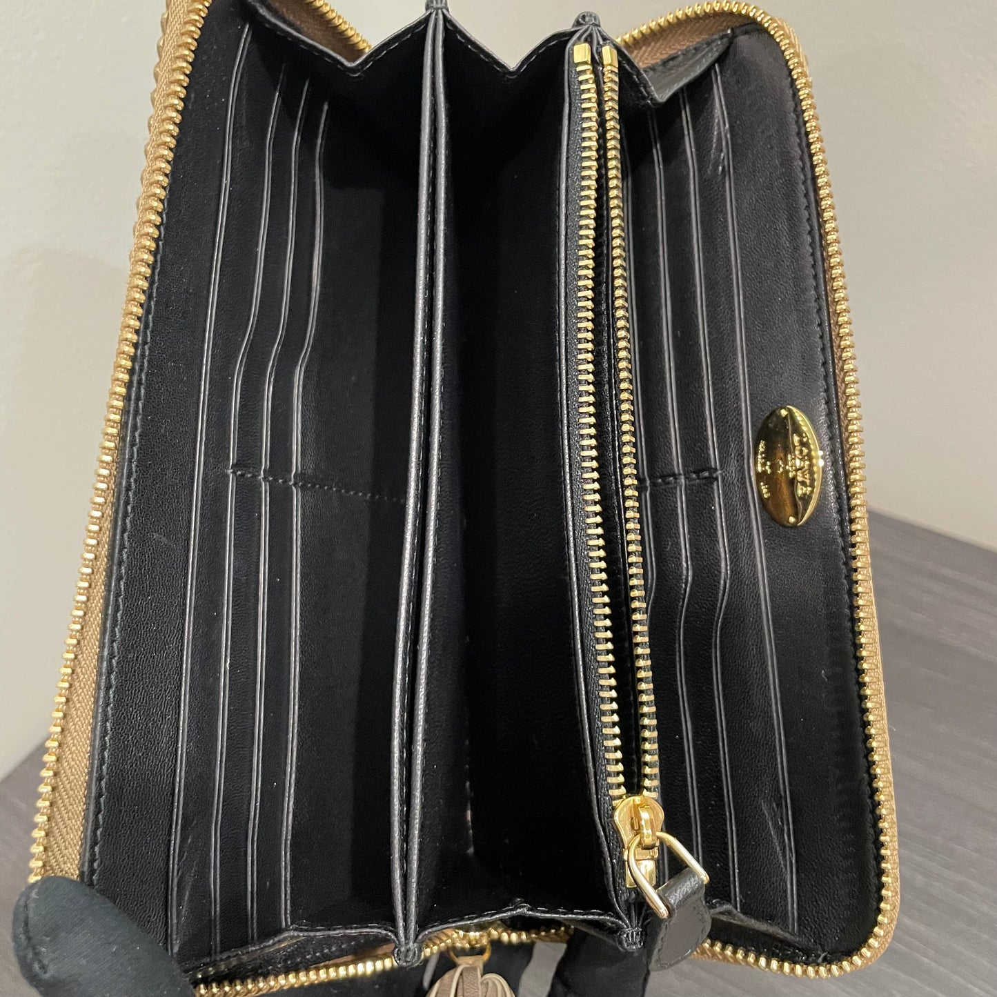 LOEWE Metallic Leather Long Zippy Wallet