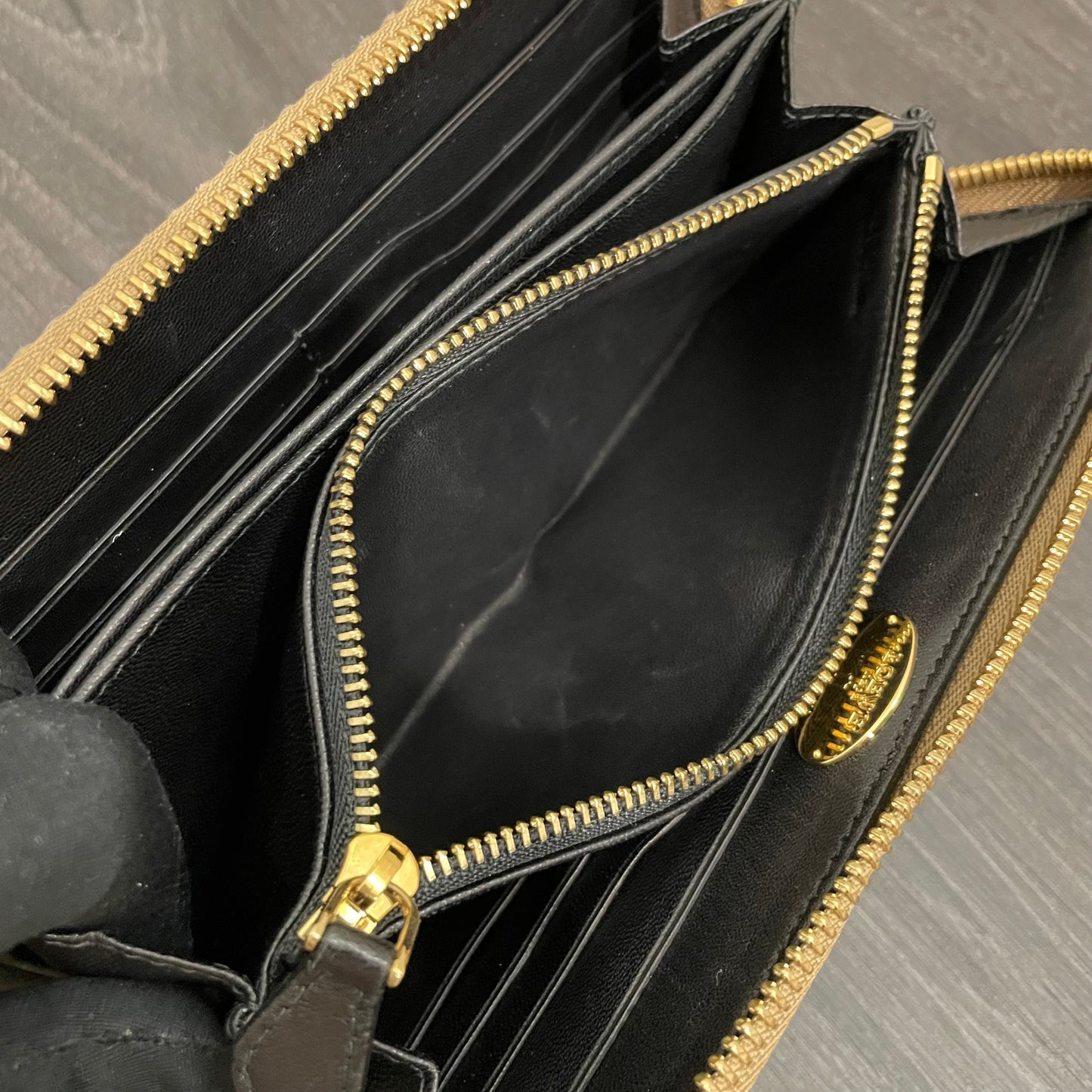 LOEWE Metallic Leather Long Zippy Wallet